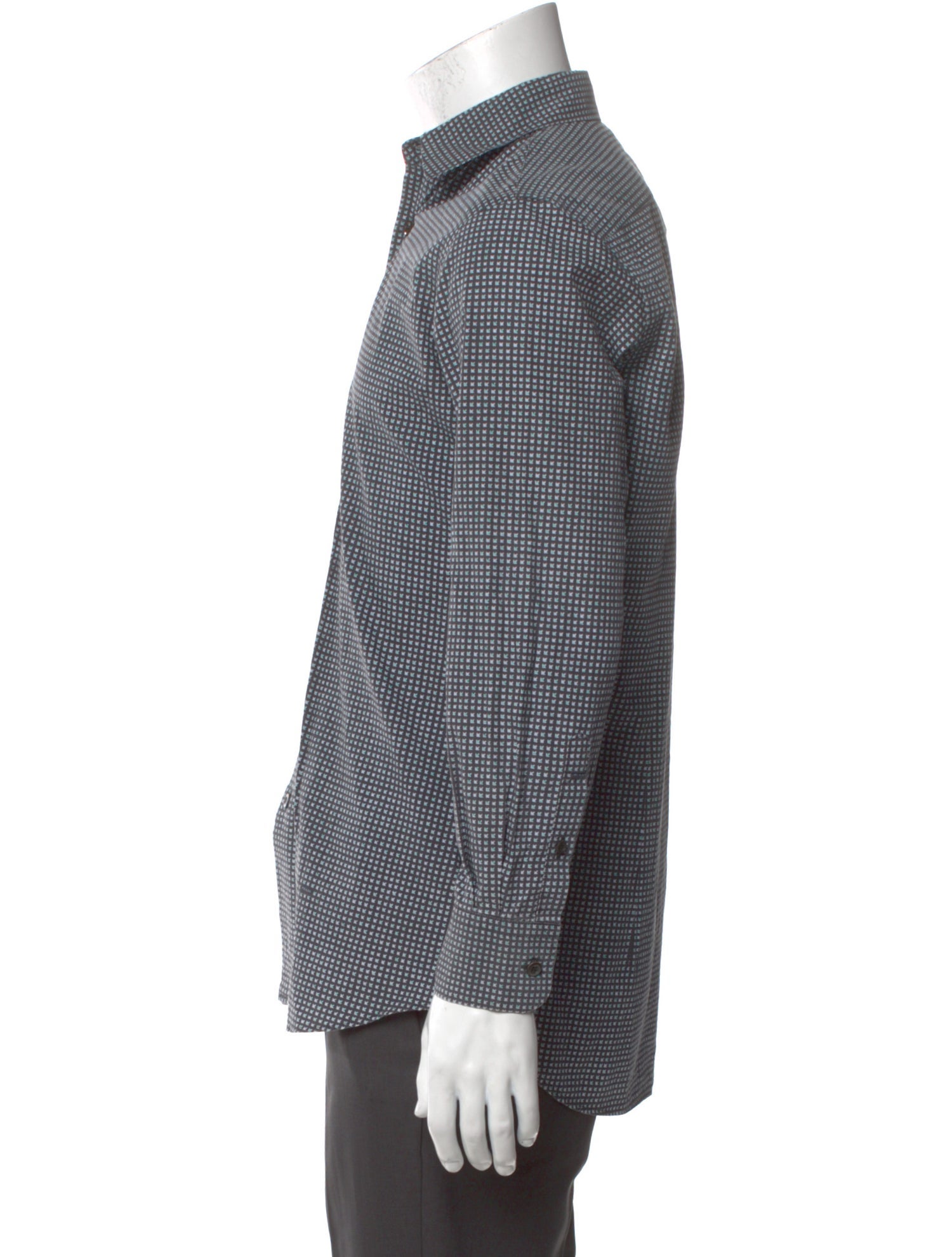 Prada Printed Long Sleeve Shirt