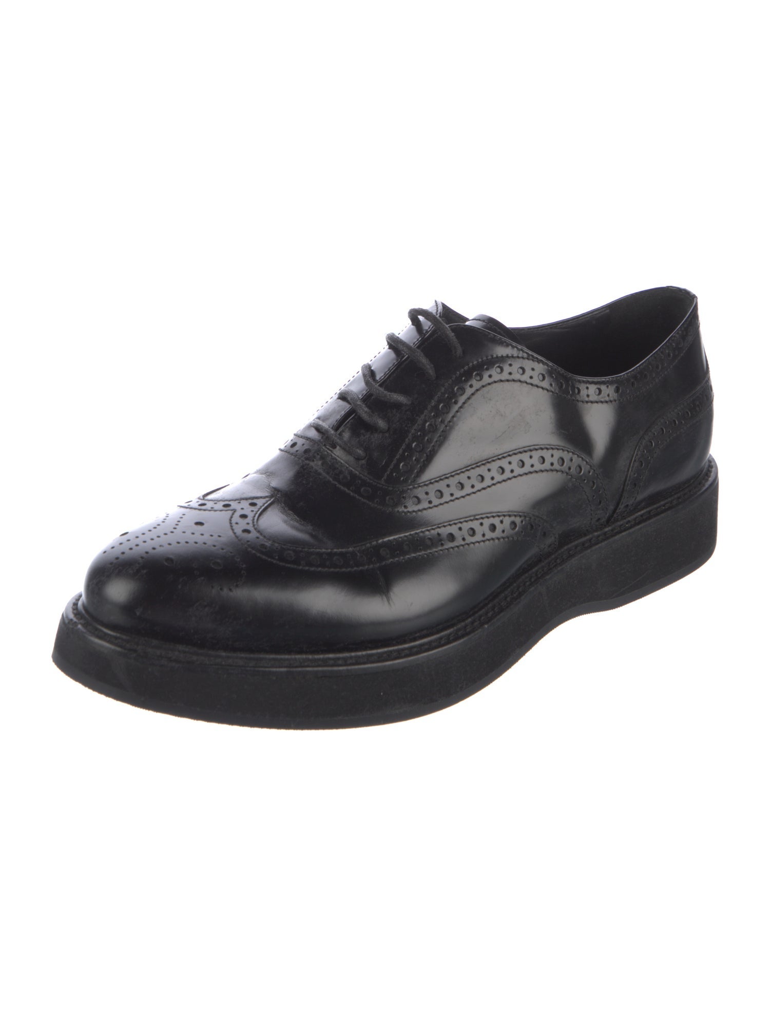 Prada Leather Oxfords