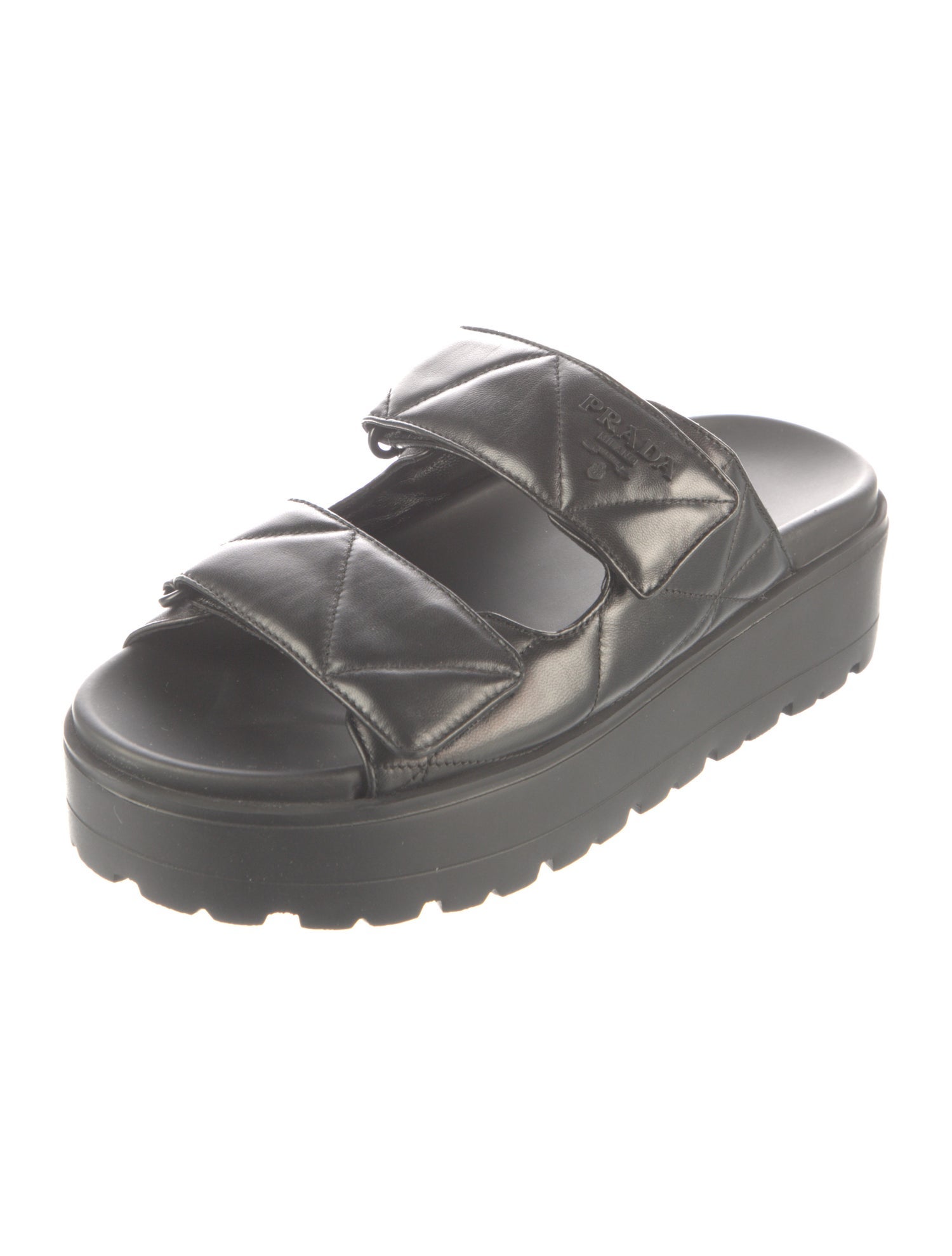 Prada Leather Slides