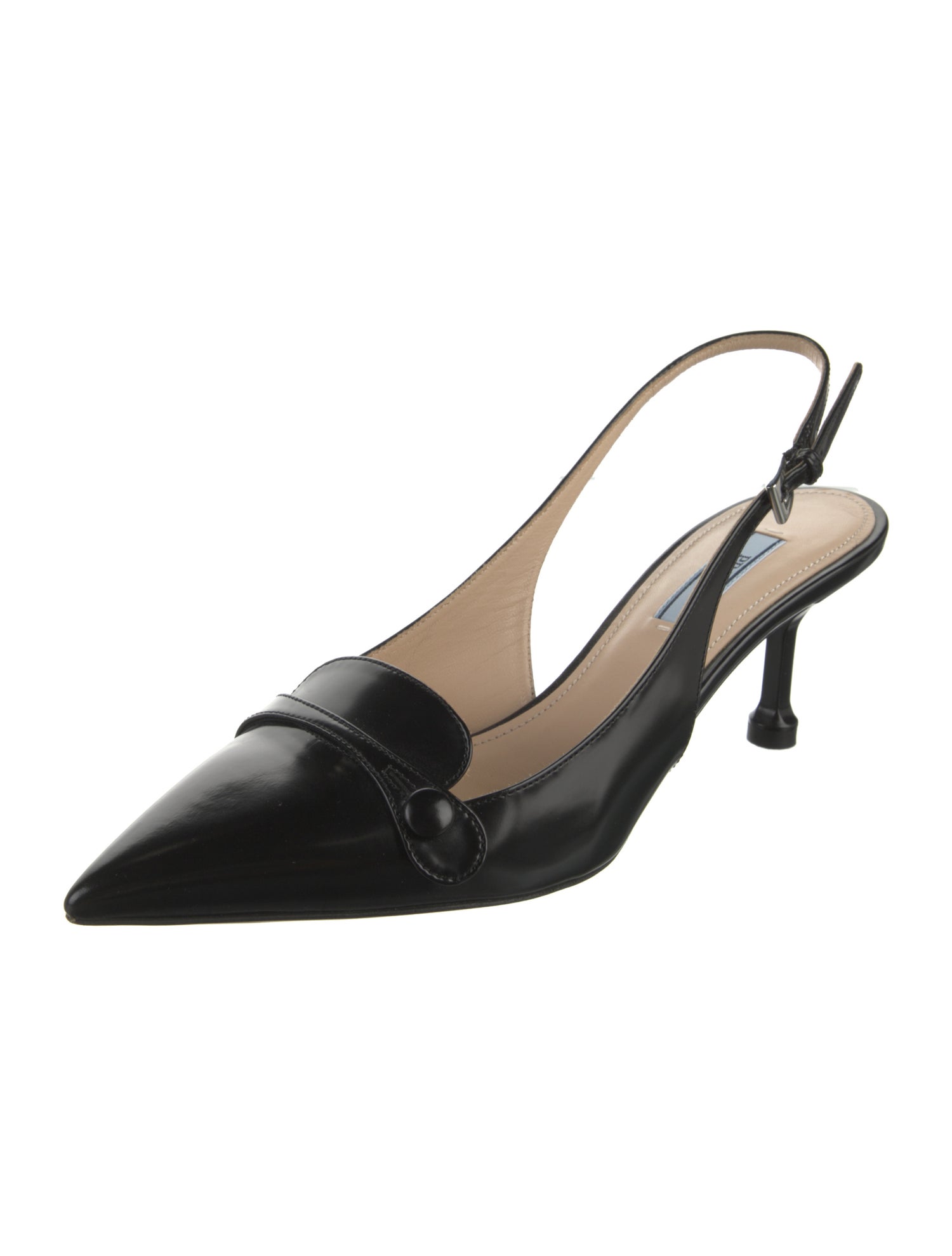 Prada Leather Slingback Pumps