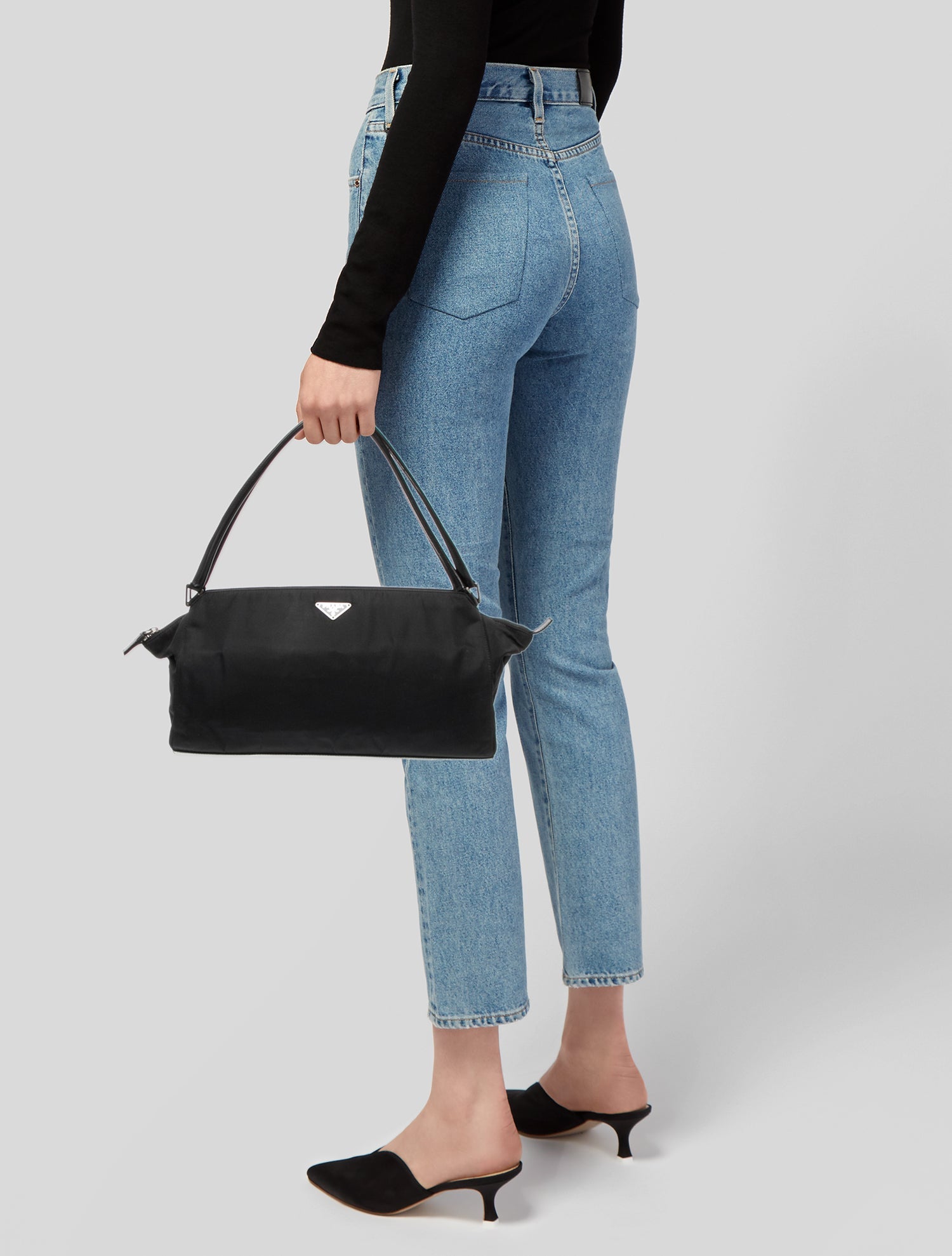 Prada Tessuto Nylon Shoulder Bag Vintage