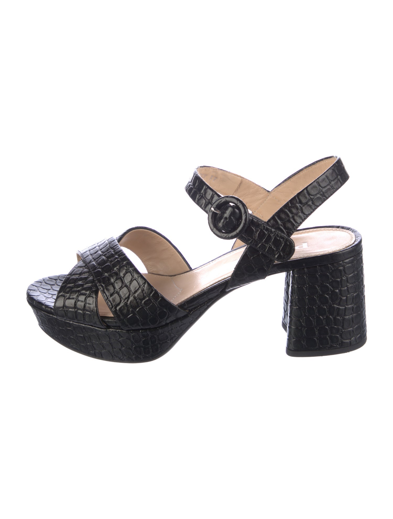 Prada Leather Slingback Sandals