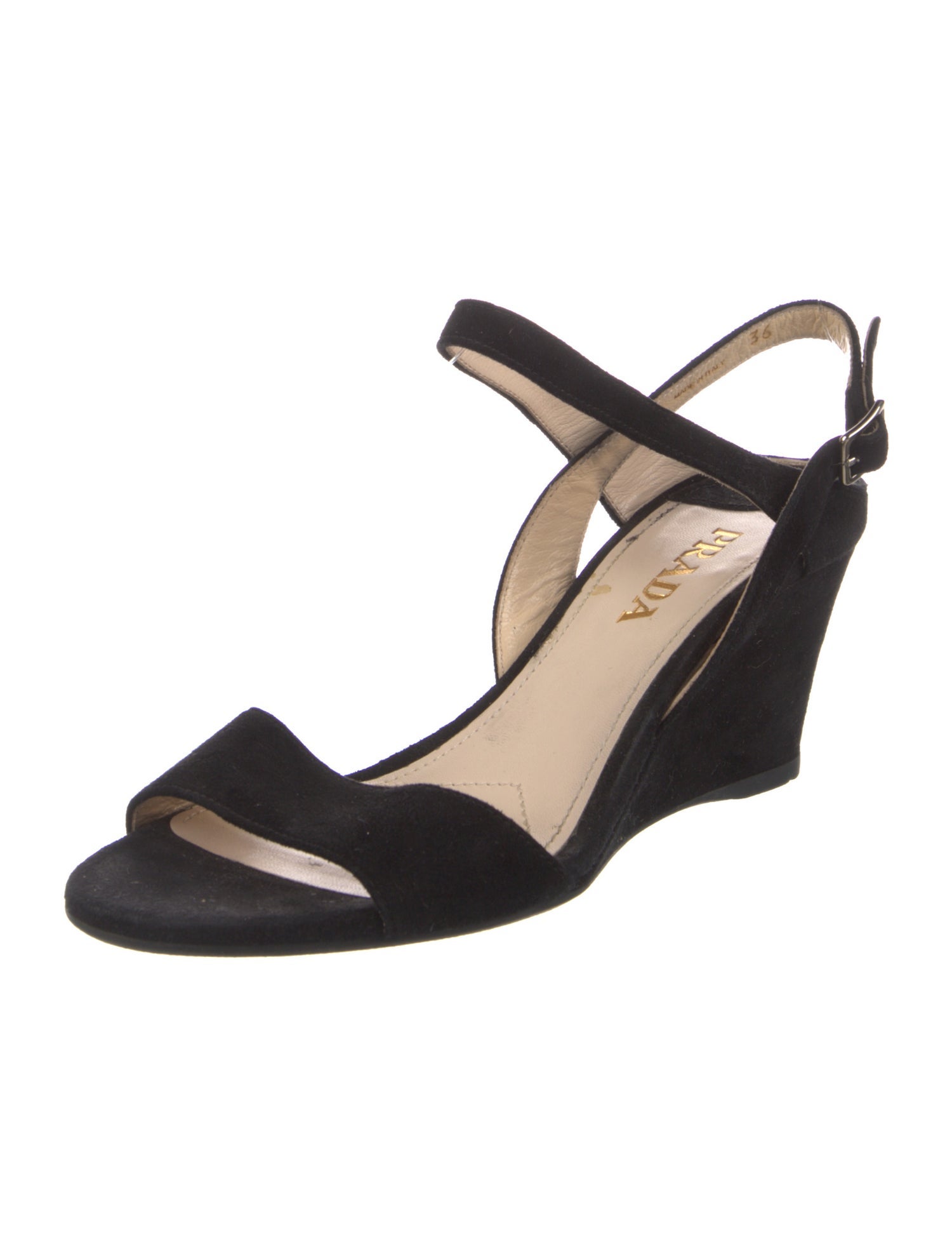 Prada Suede Slingback Sandals