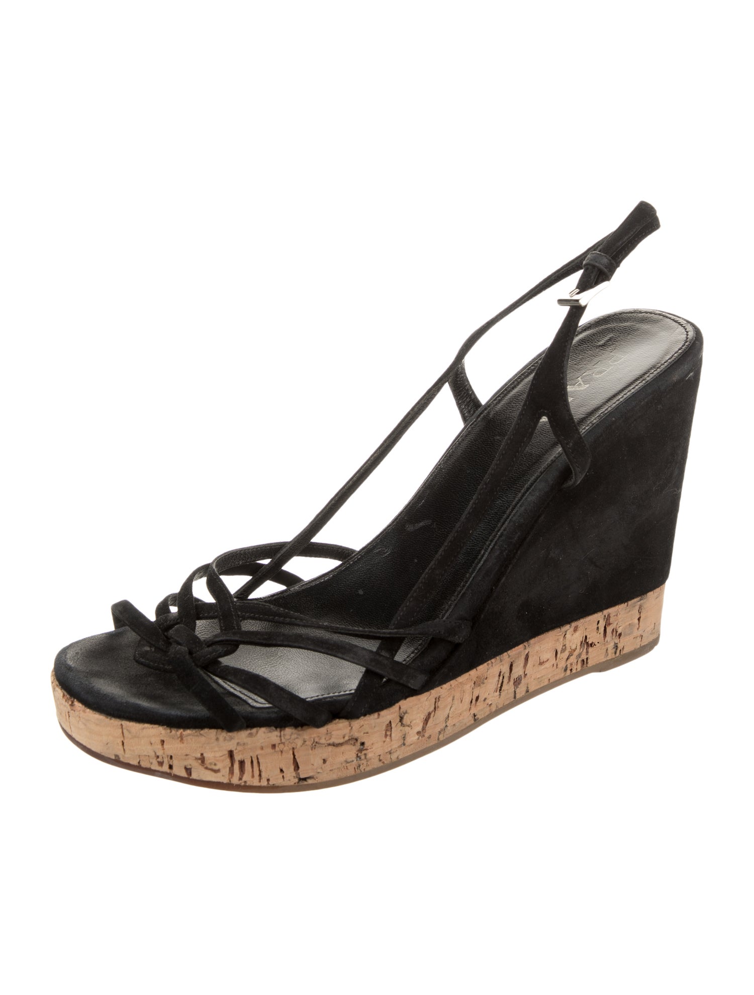 Prada Suede Slingback Sandals