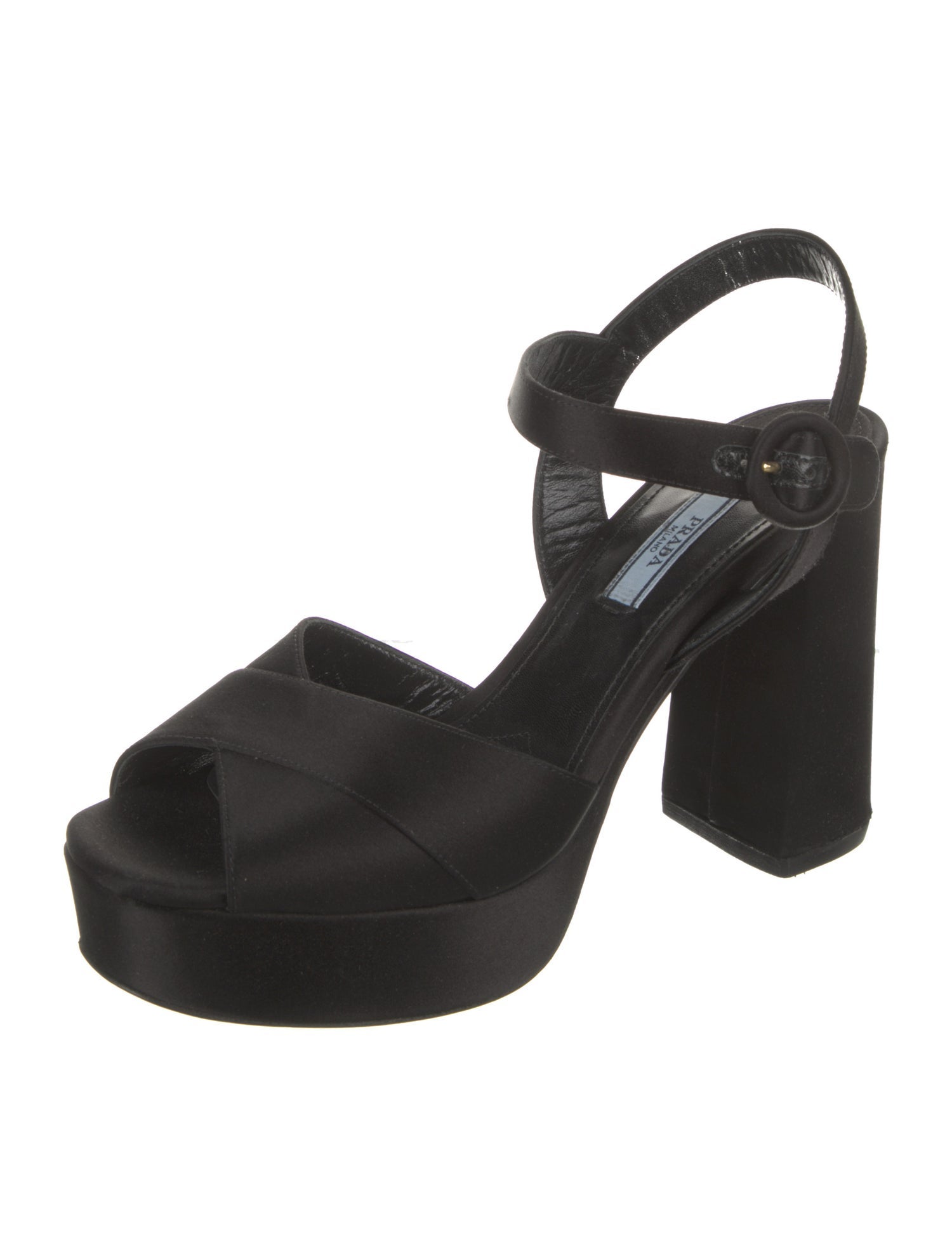 Prada Satin Slingback Sandals