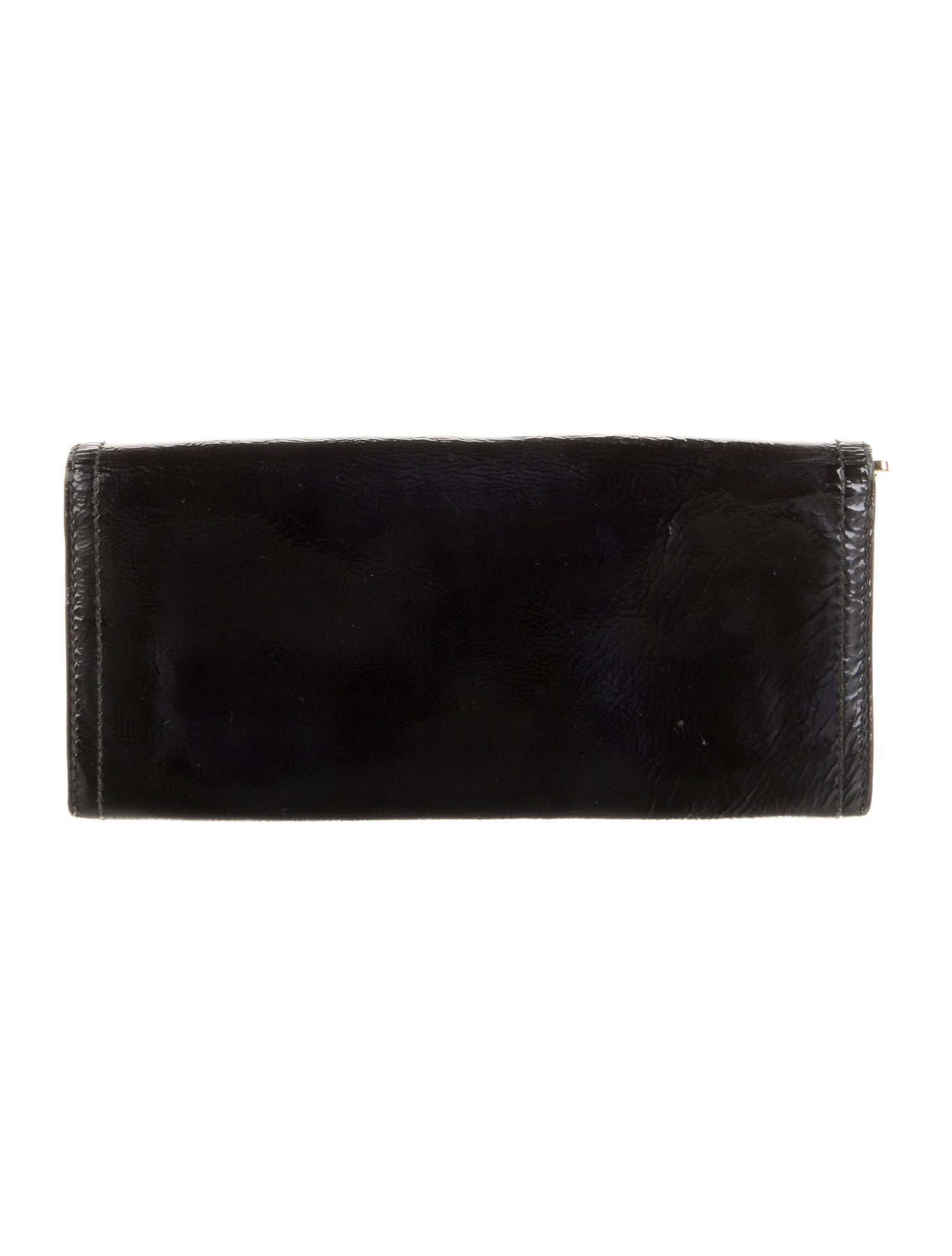 Prada Patent Leather Continental Wallet