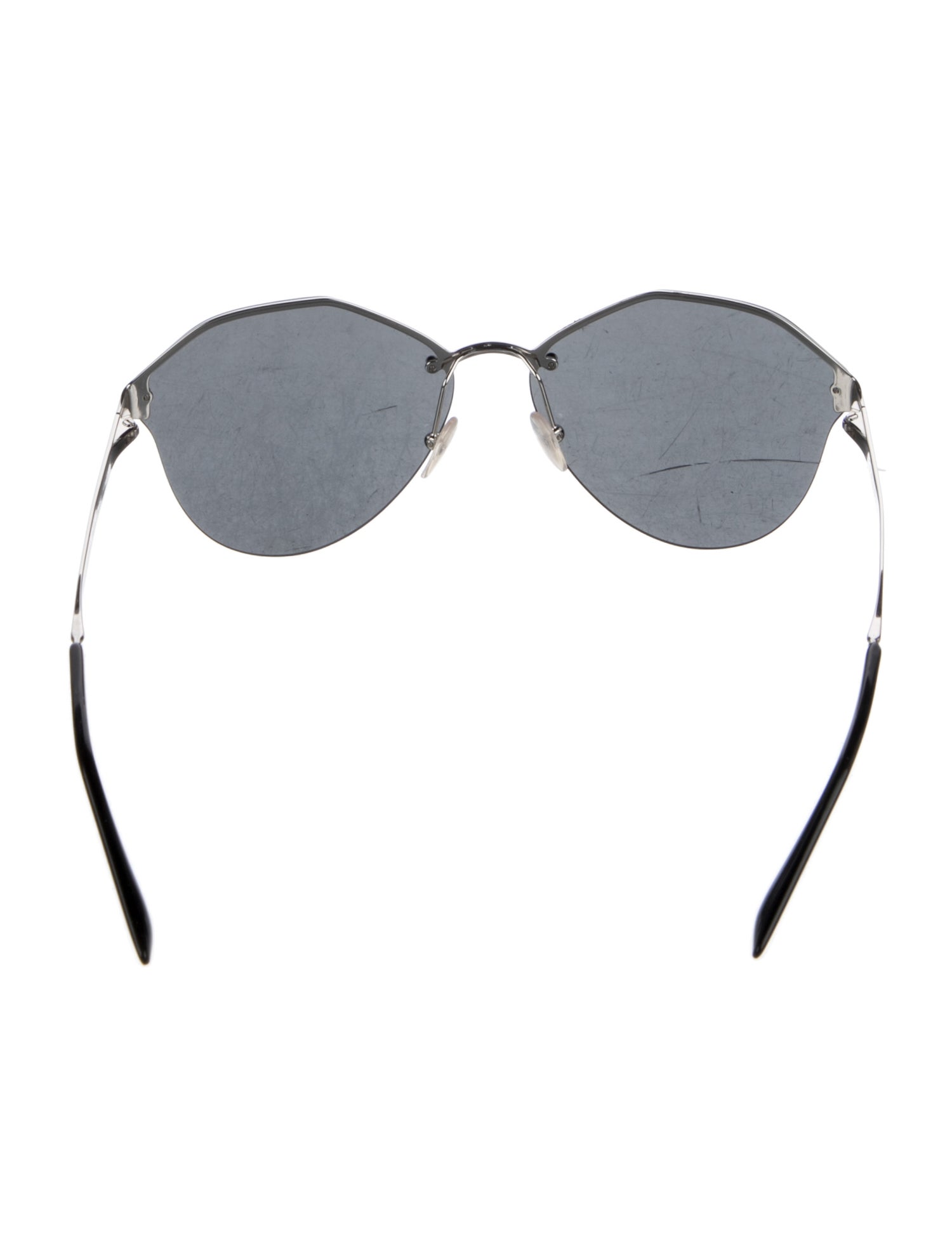Prada Round Mirrored Sunglasses