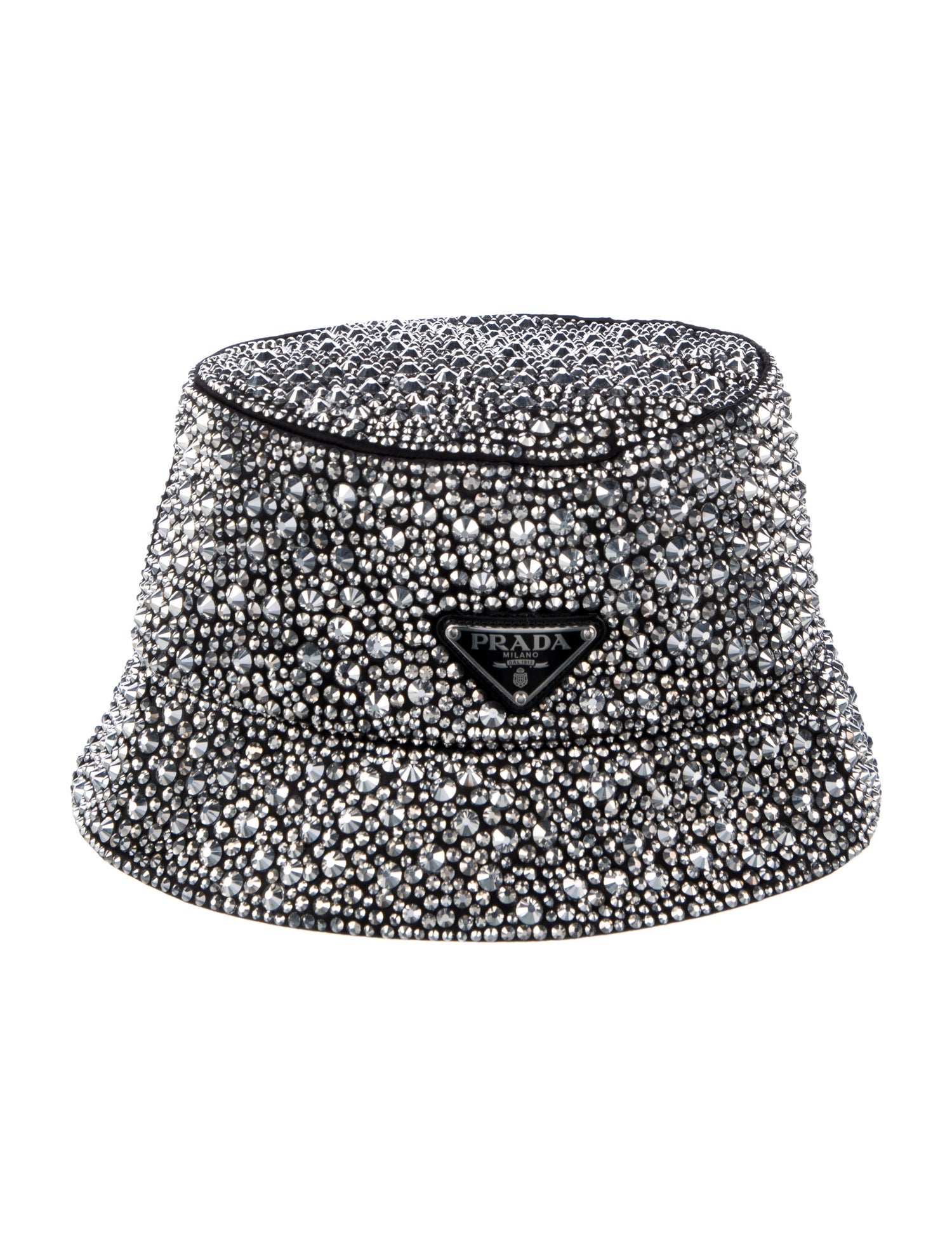 Prada Crystal Embellished Bucket Hat
