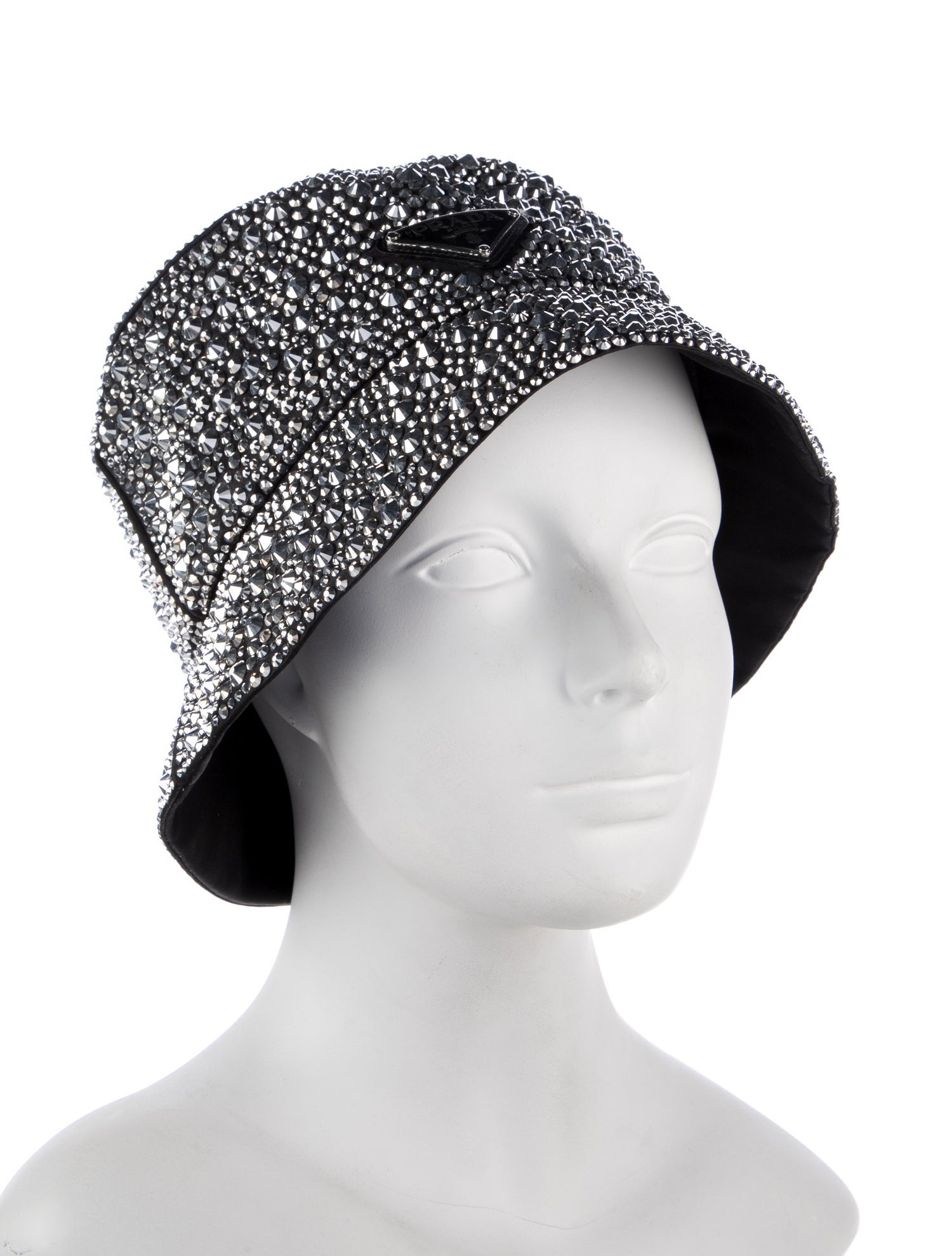 Prada Crystal Embellished Bucket Hat