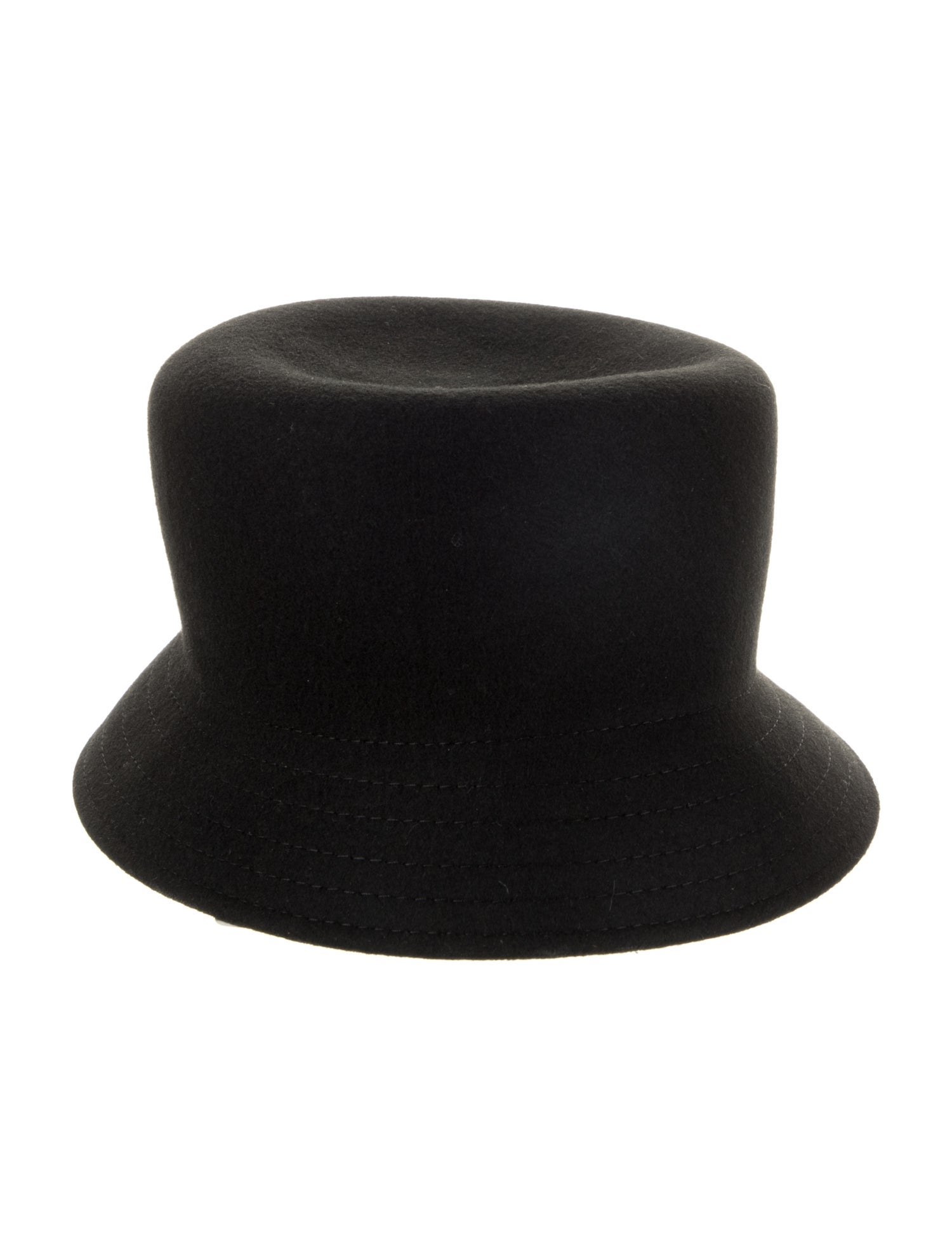 Prada Wool Enameled Metal Bucket Hat