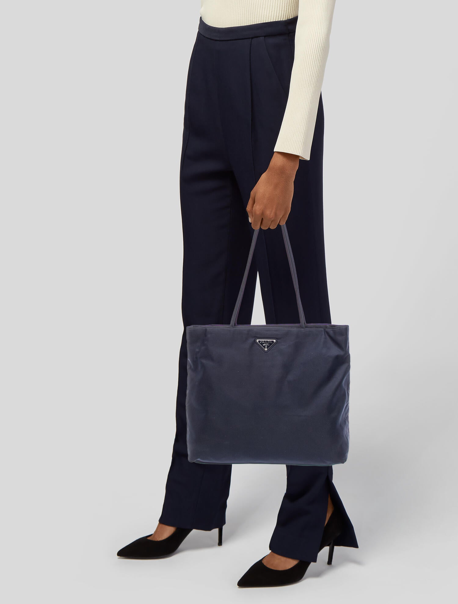 Prada Vela Nylon Nylon Tote Medium