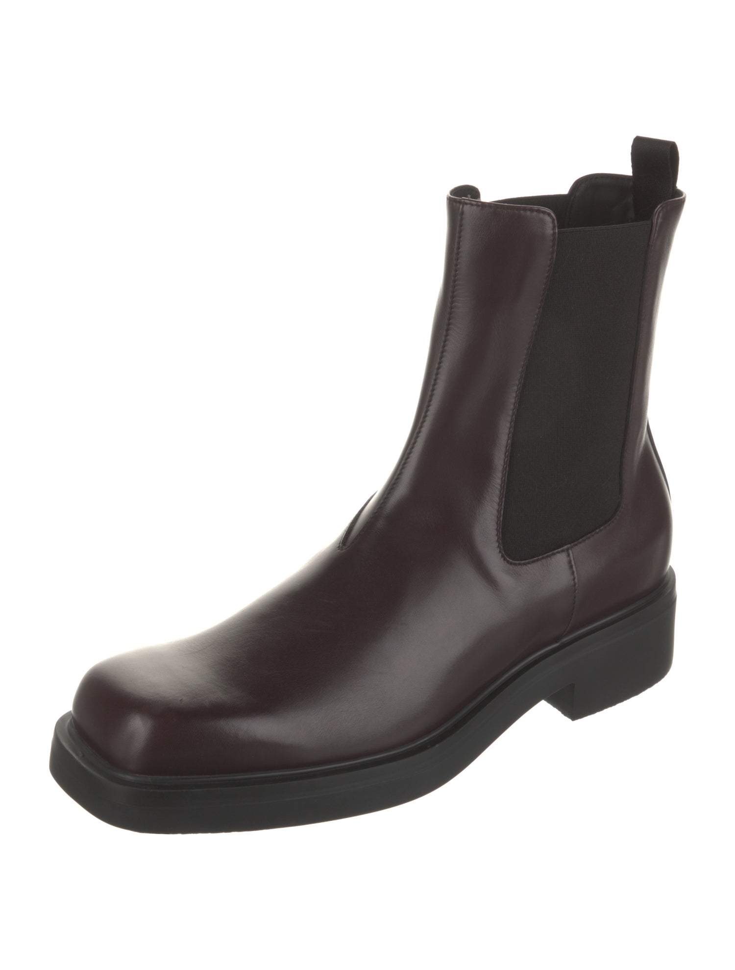 Prada Leather Chelsea Boots