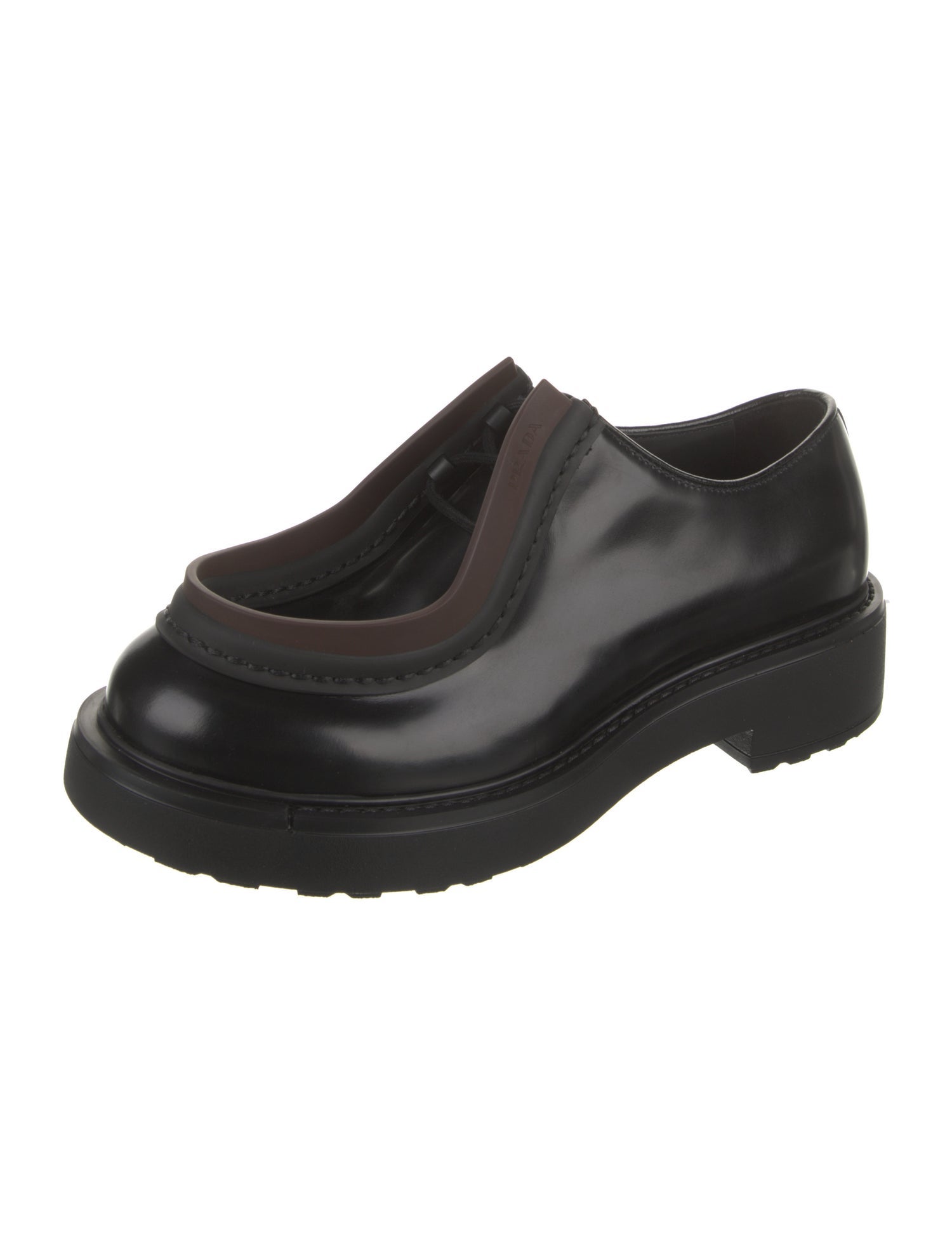 Prada Leather Derby Shoes