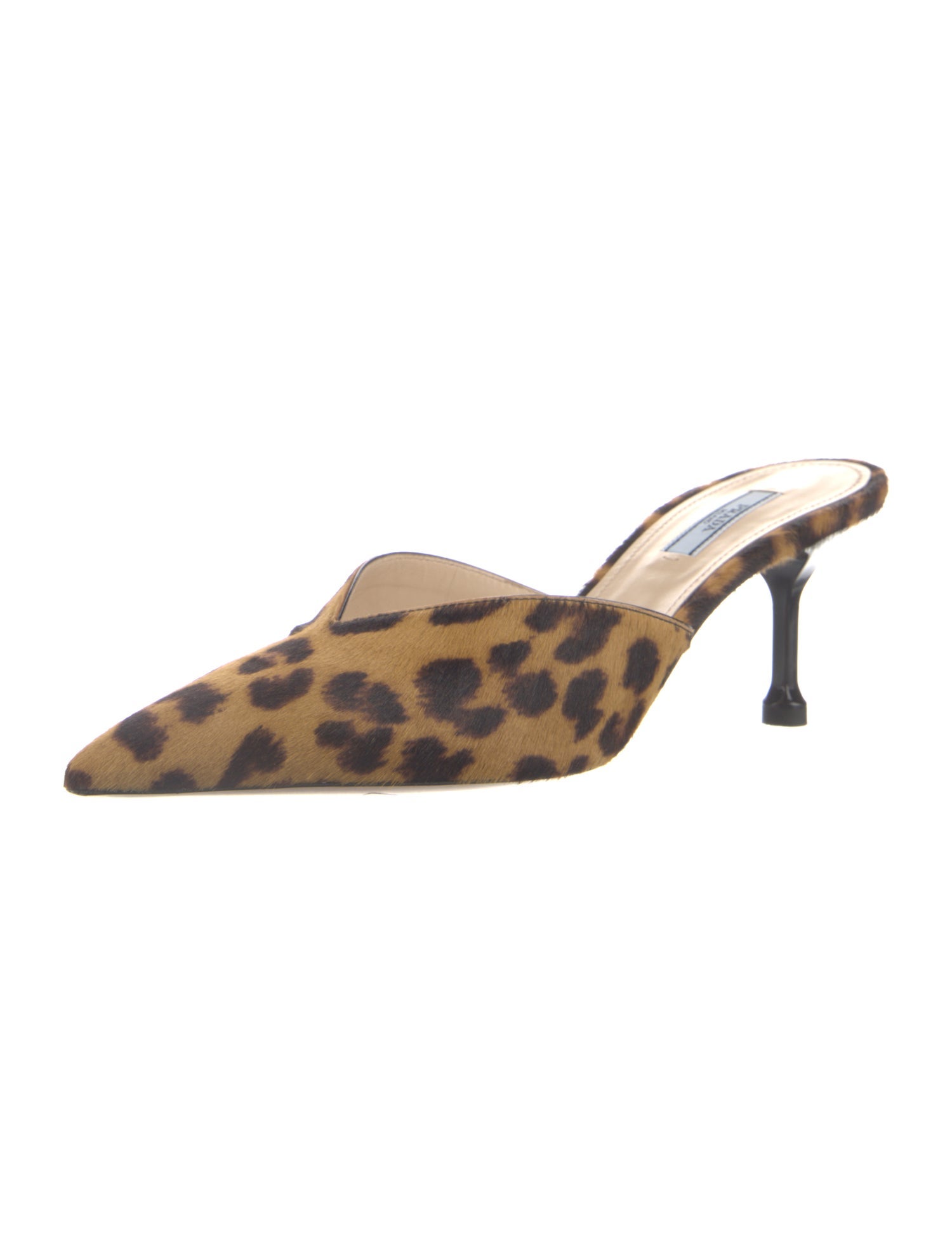 Prada Ponyhair Animal Print Mules