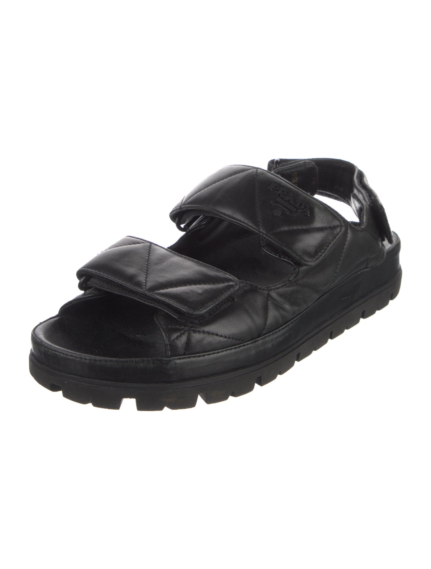 Prada Leather Slingback Sandals