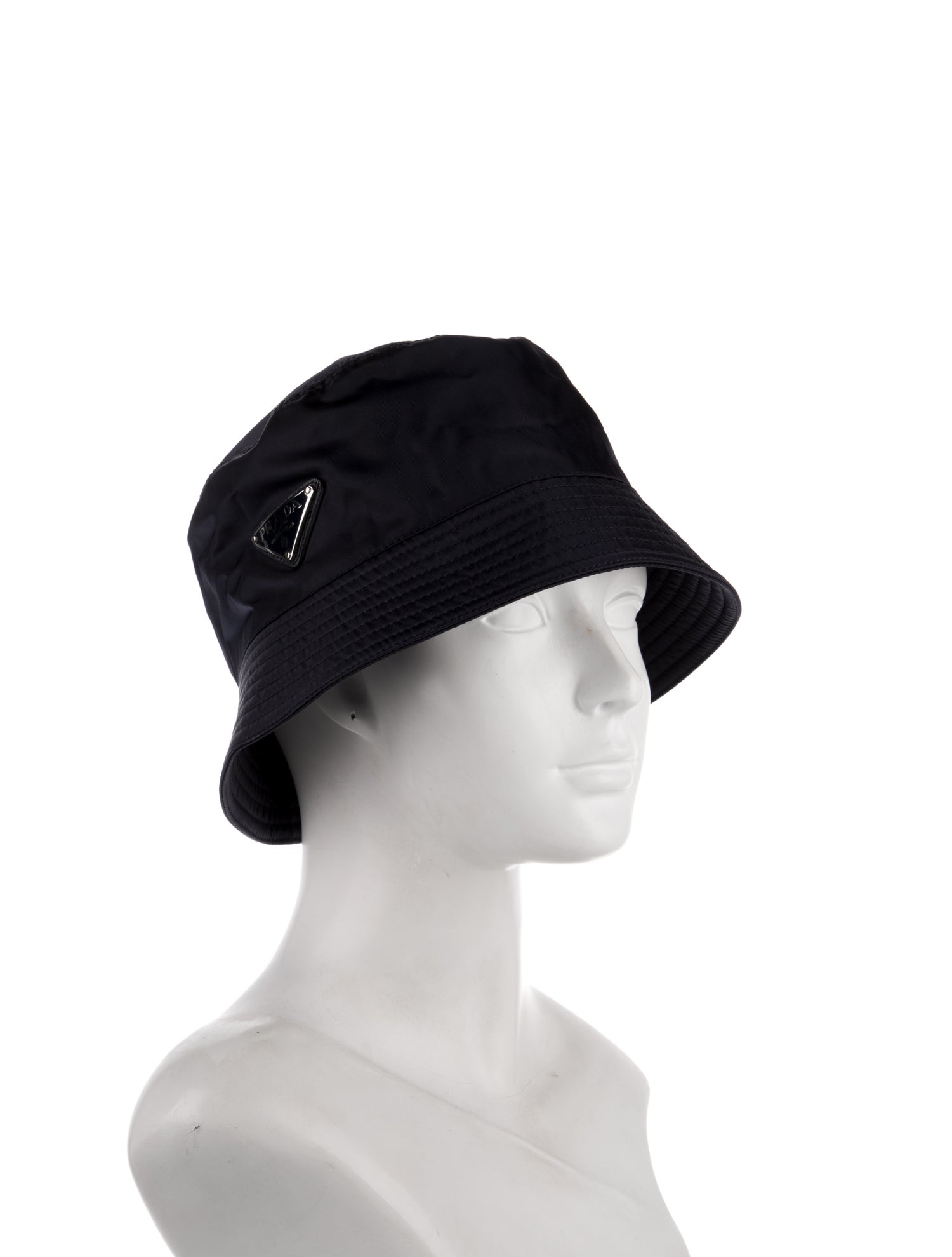 Prada Nylon Logo Bucket Hat