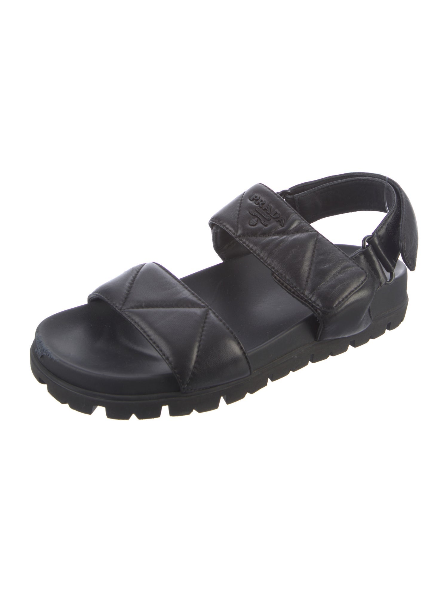 Prada Leather Slingback Sandals
