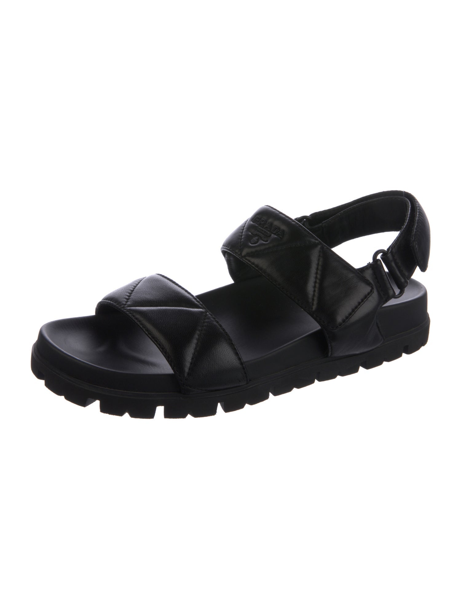 Prada Leather Slingback Sandals
