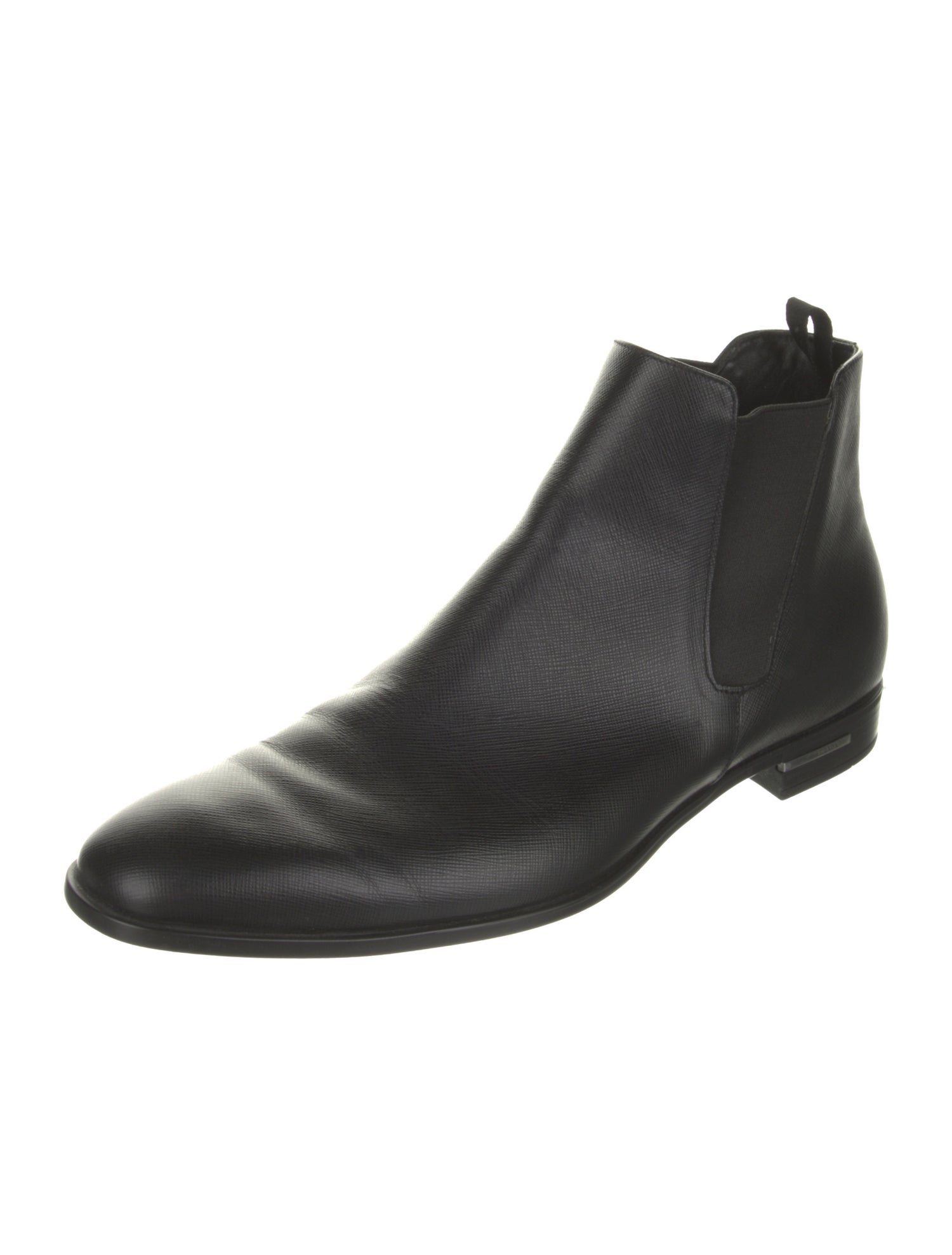 Prada Leather Chelsea Boots