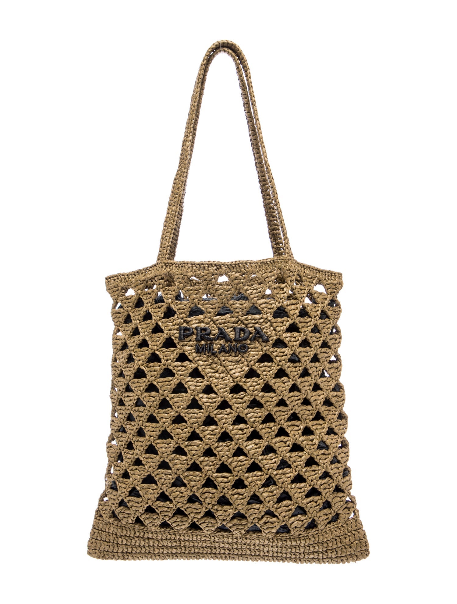 Prada Raffia Grass Bucket Bag
