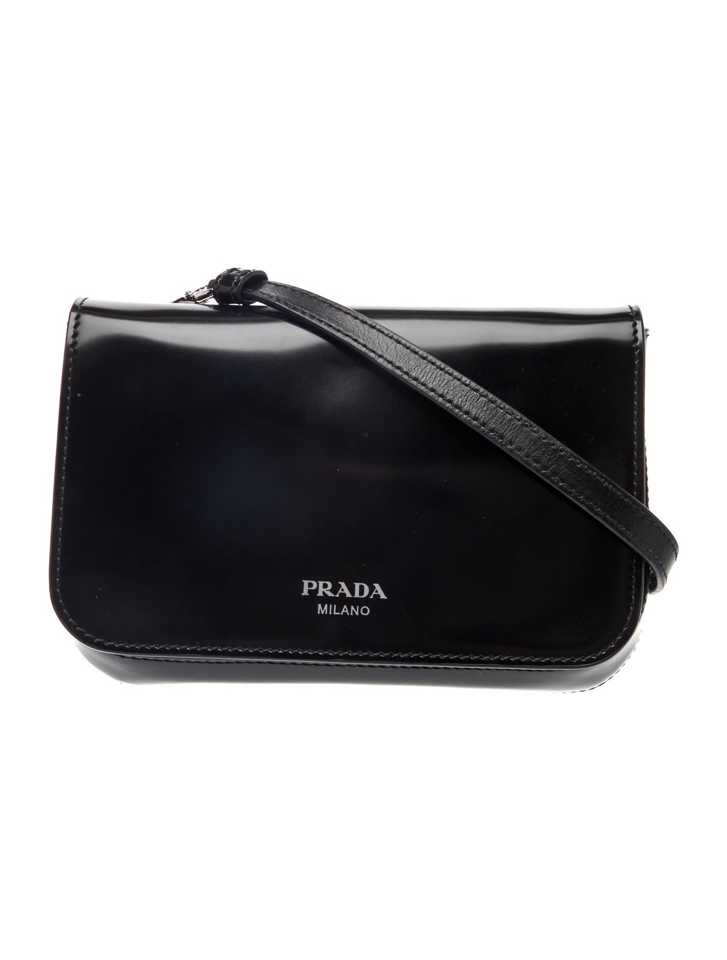 Prada Spazzolato Leather Spazzolato Leather Crossbody Bag