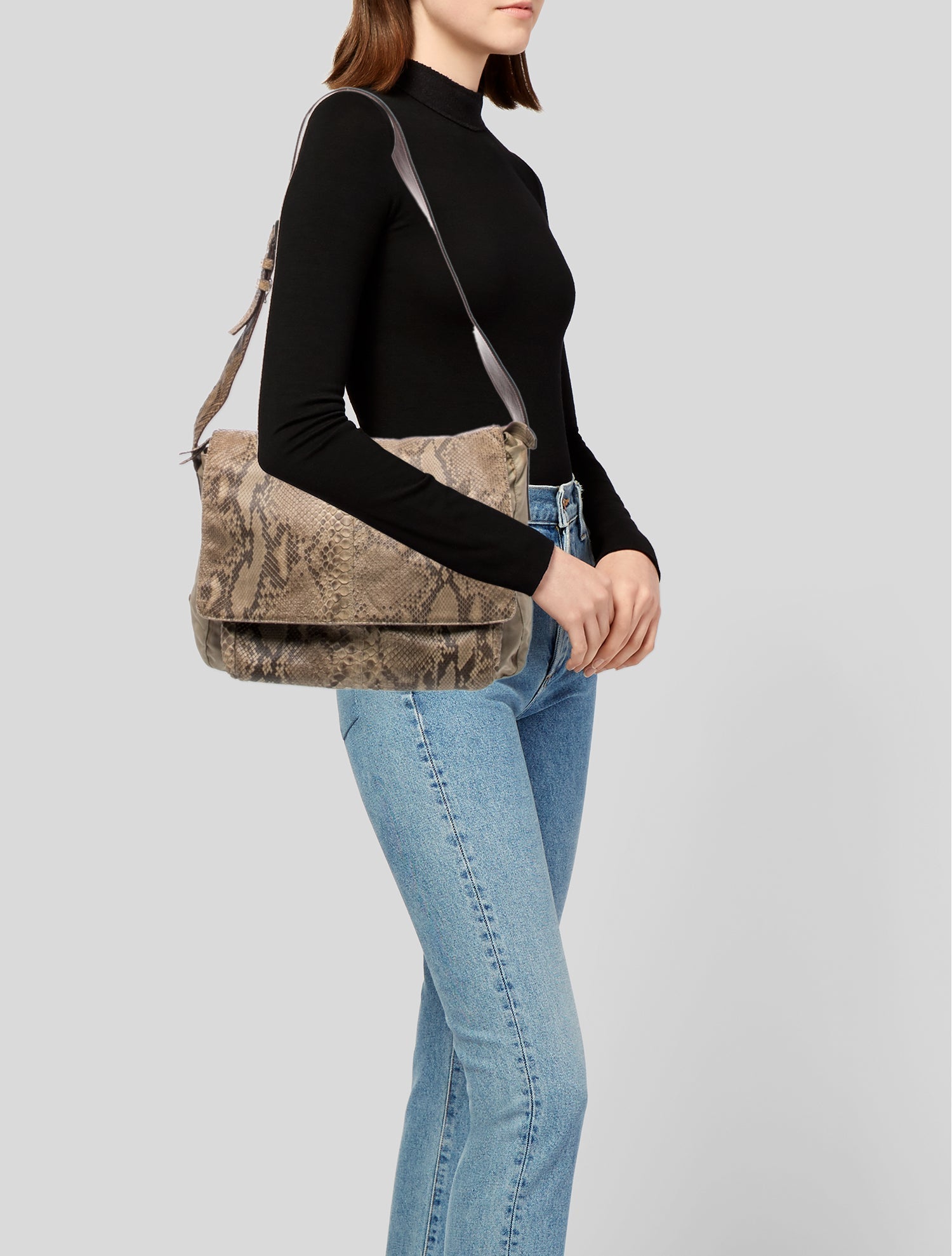 Prada Snakeskin Shoulder Bag