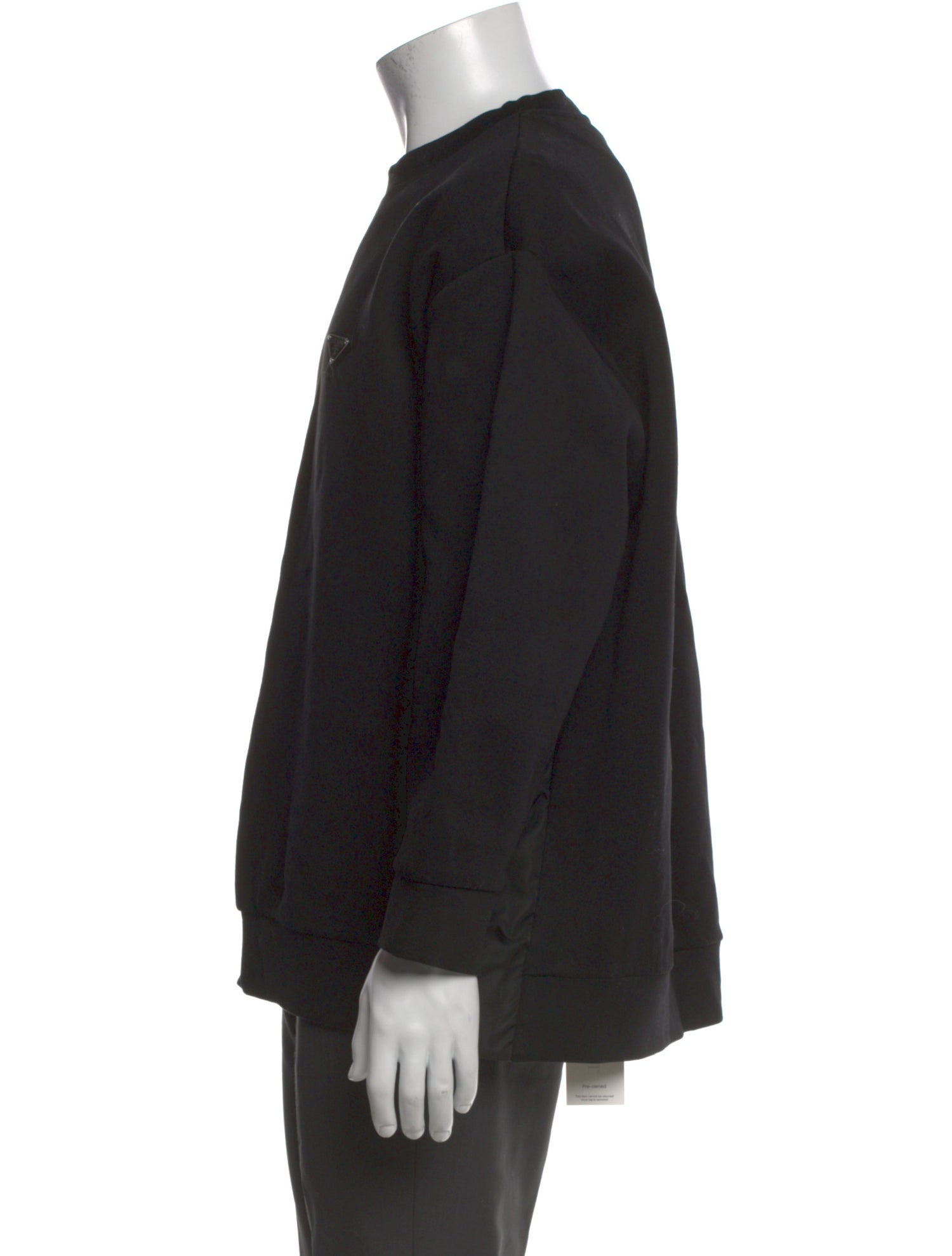 Prada 2023 Enameled Metal Triangle Sweatshirt
