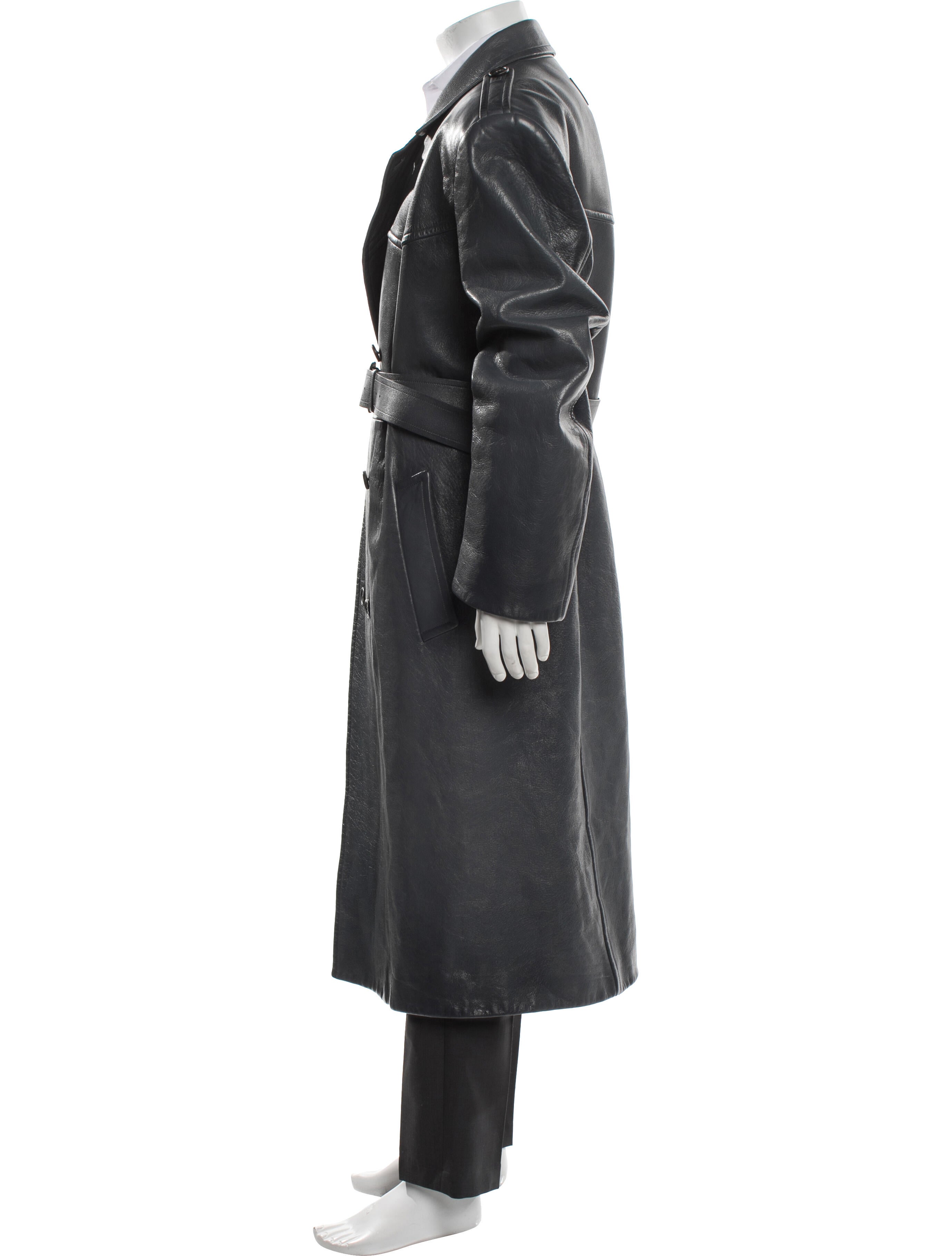 Prada 2022 Goat Leather Trench Coat