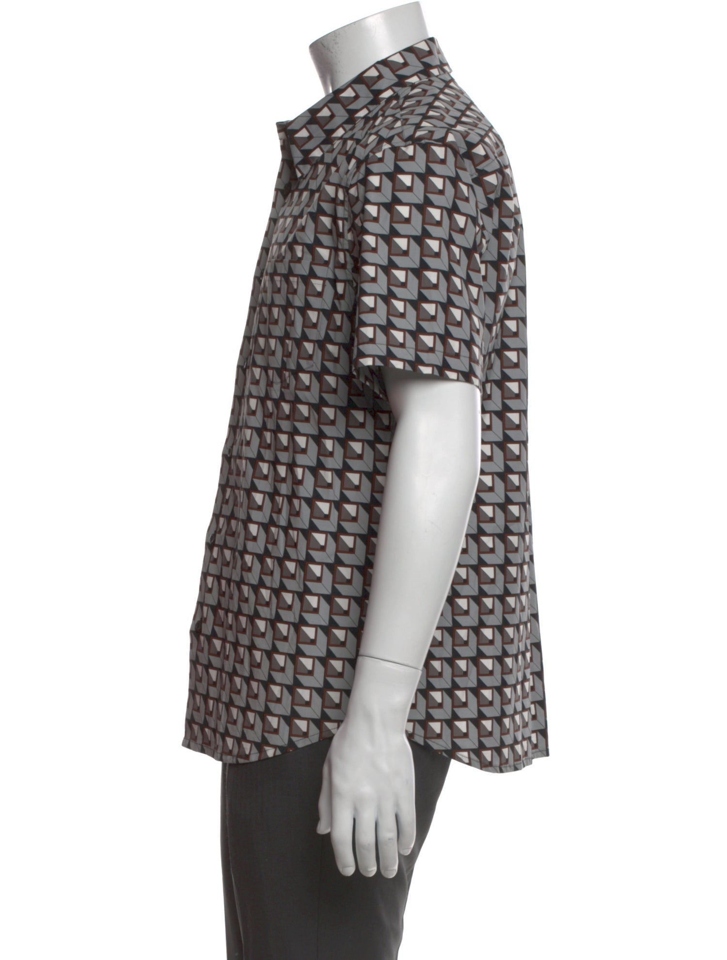 Prada 2020 Plaid Print Shirt