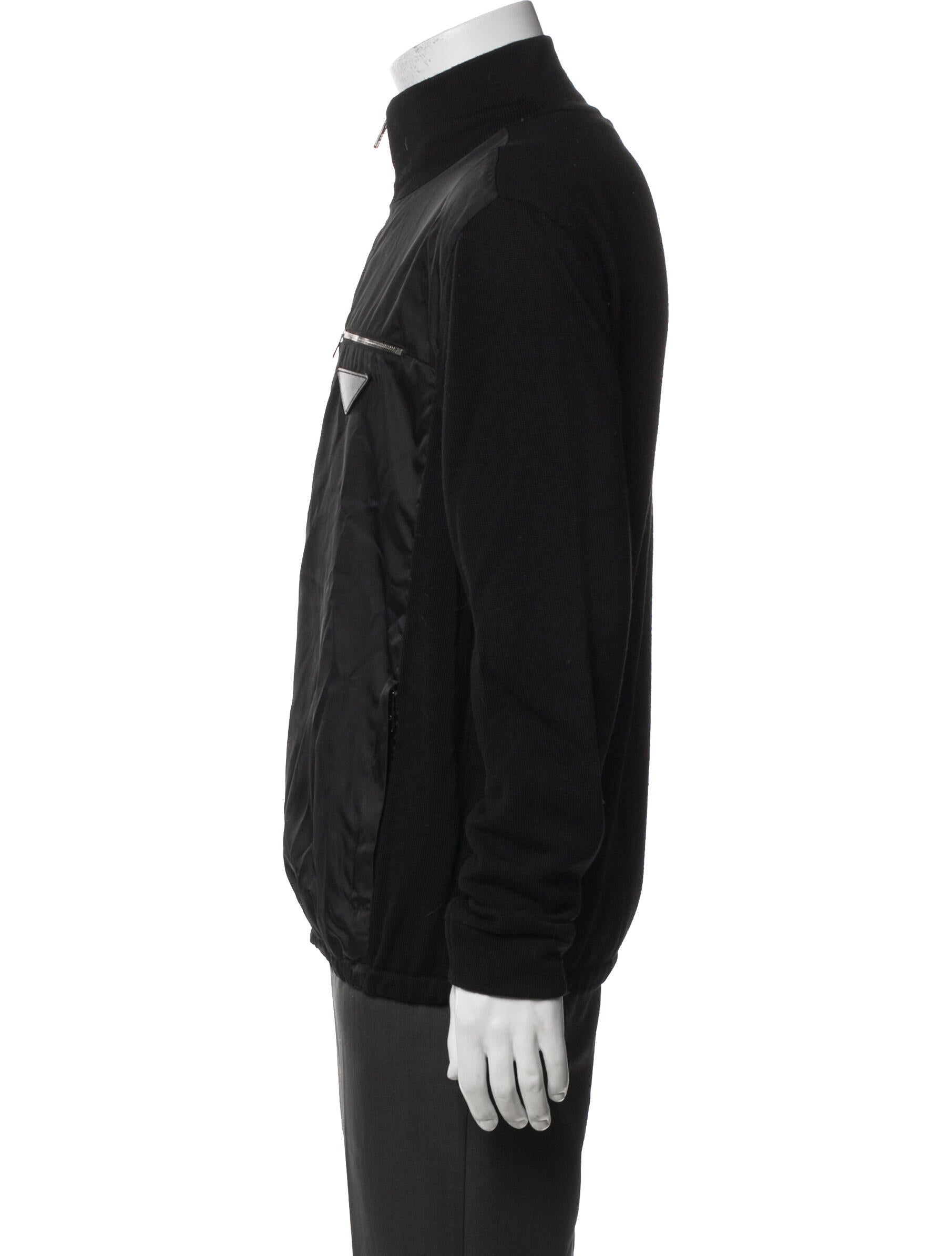 Prada 2019 Enameled Metal Triangle Cardigan