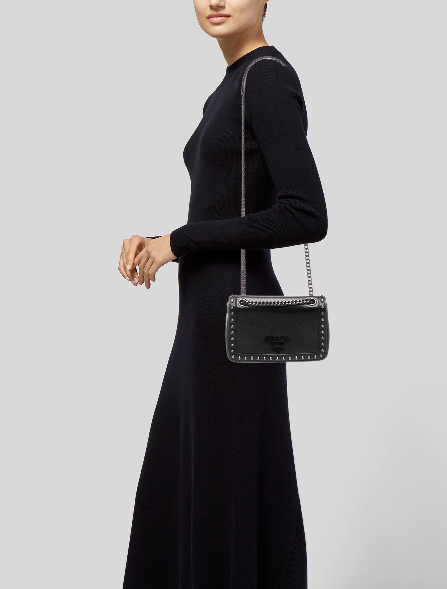 Prada Glace Calf Leather Pattina