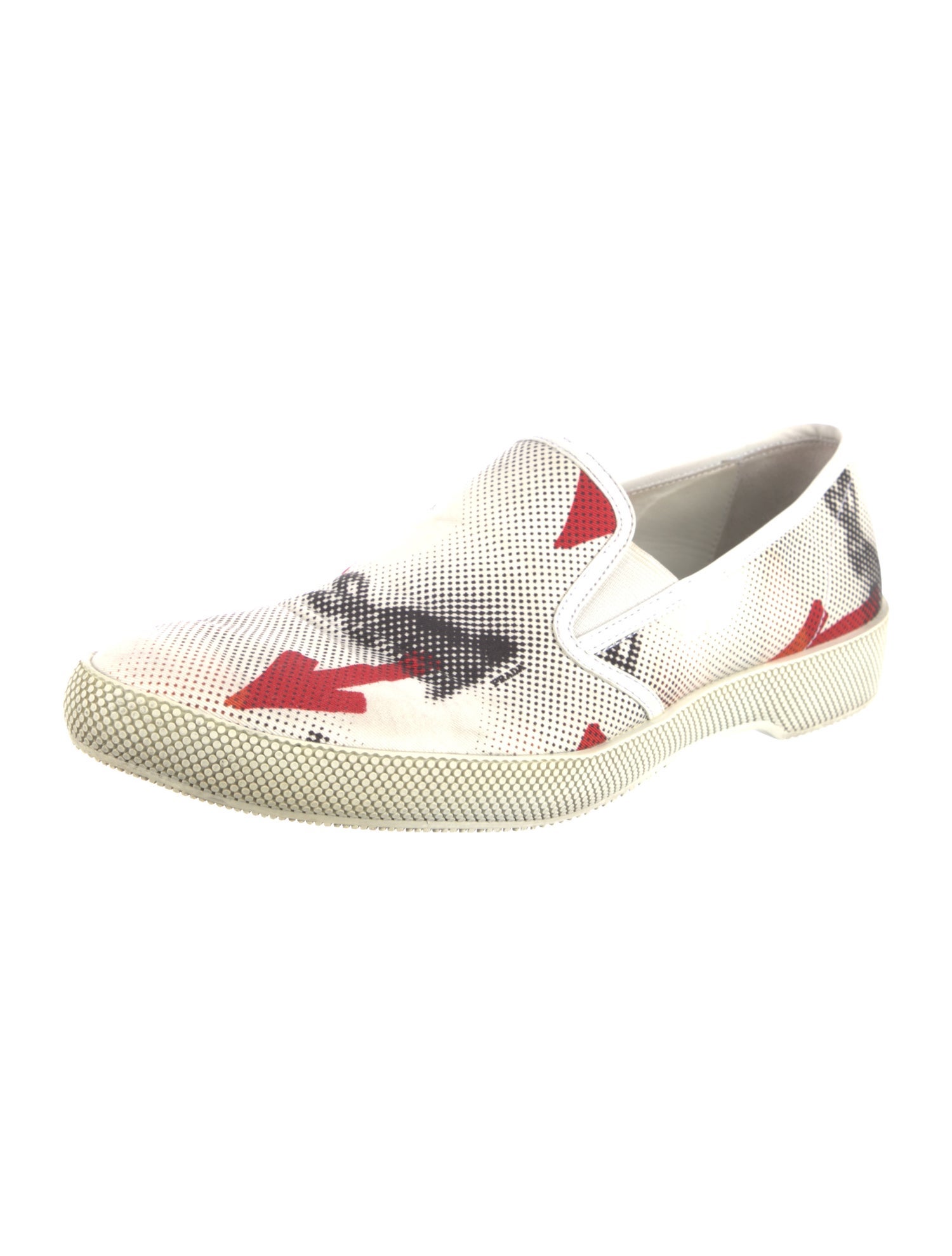 Prada Canvas Printed Sneakers
