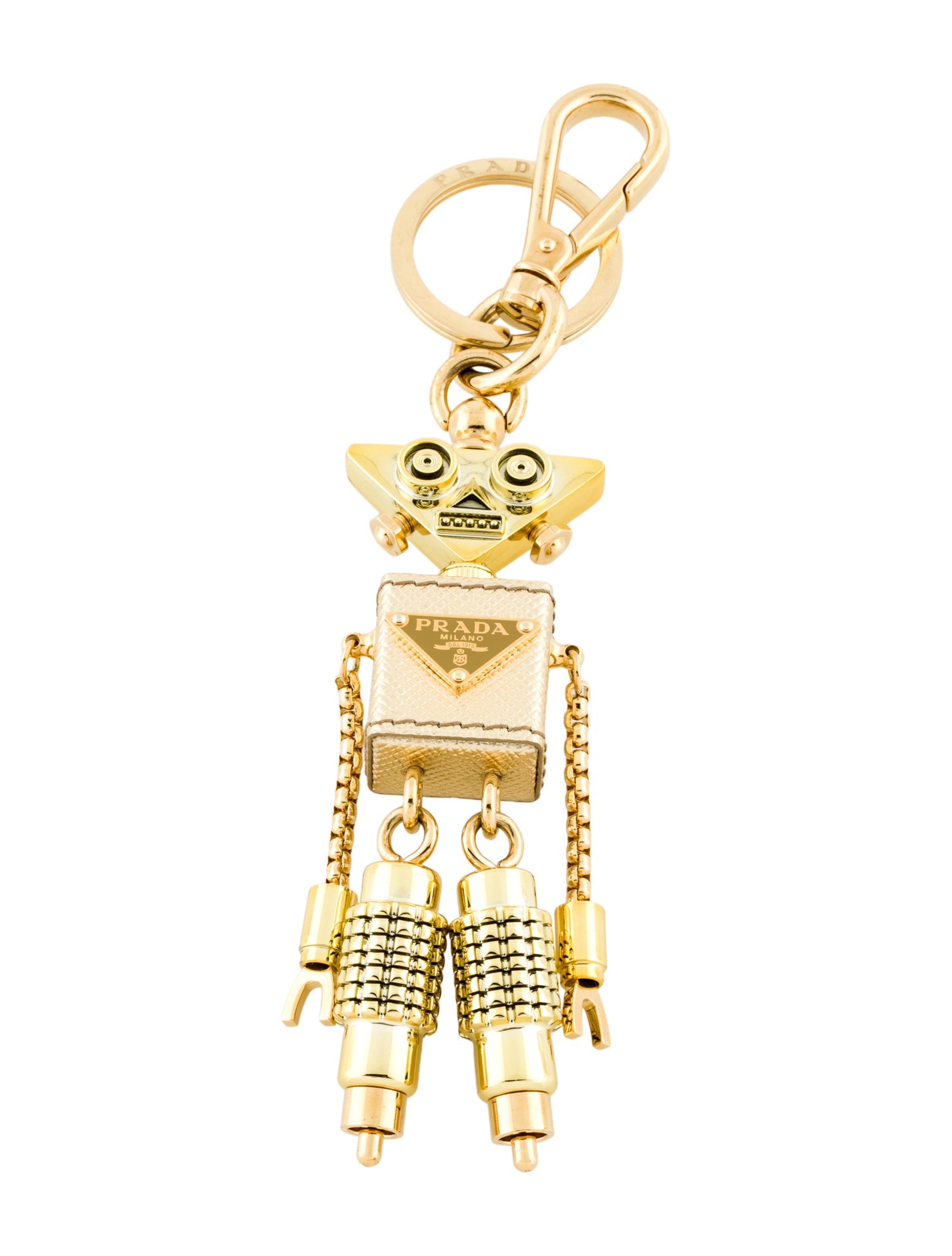 Textured Chain-Link Keychain