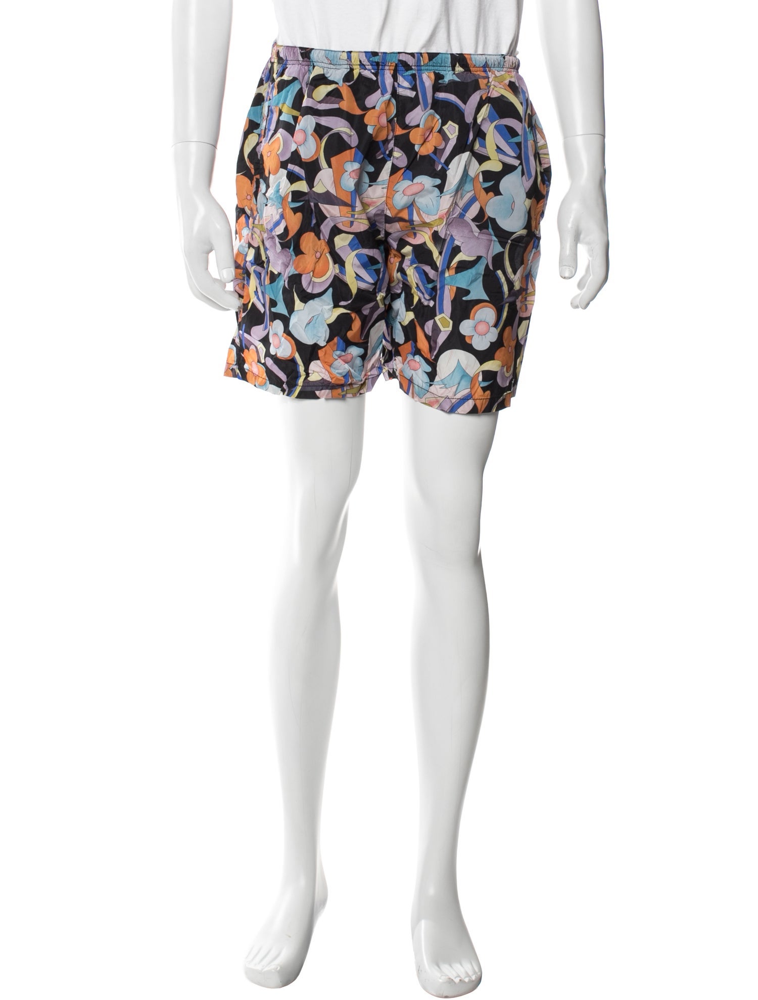 Prada 2018 Floral Print Swim Trunks