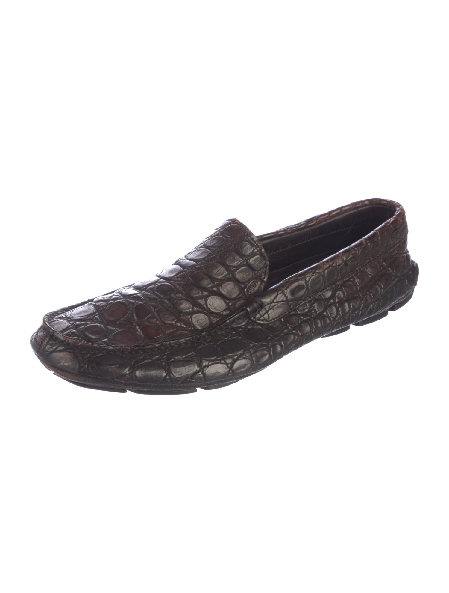 Prada Embossed Leather Drivers