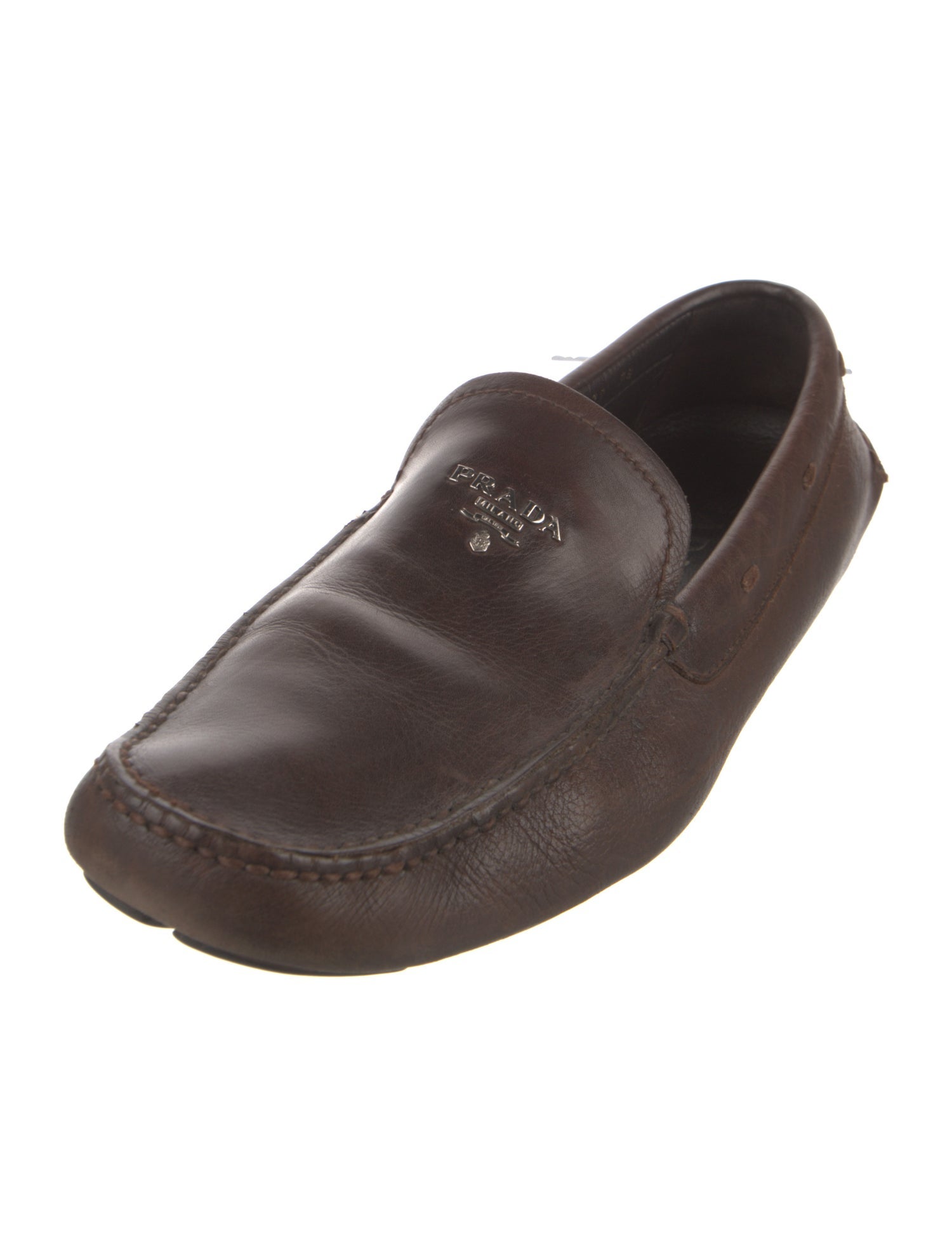 Prada Leather Whipstitch Trim Drivers