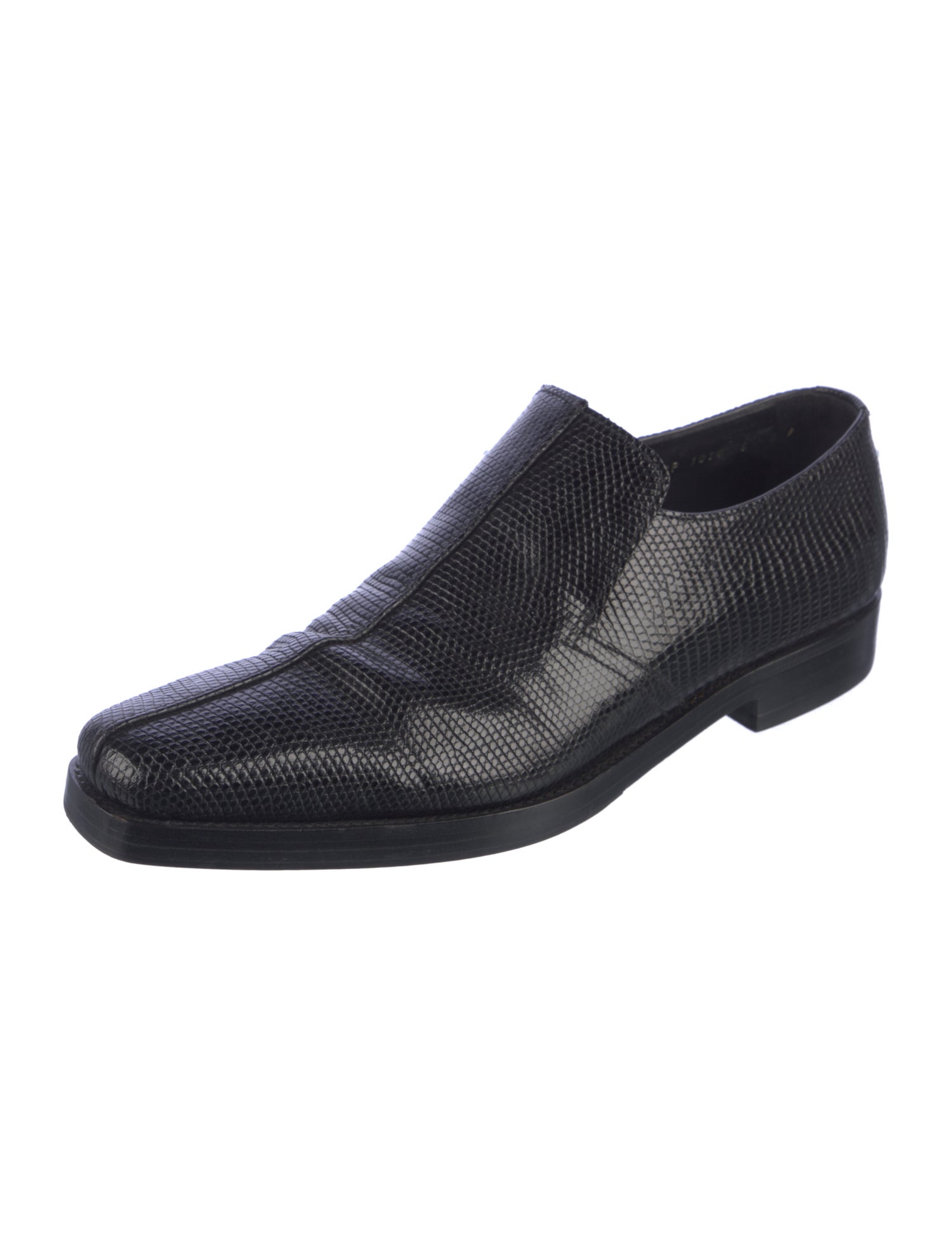 Prada Lizard Dress Loafers
