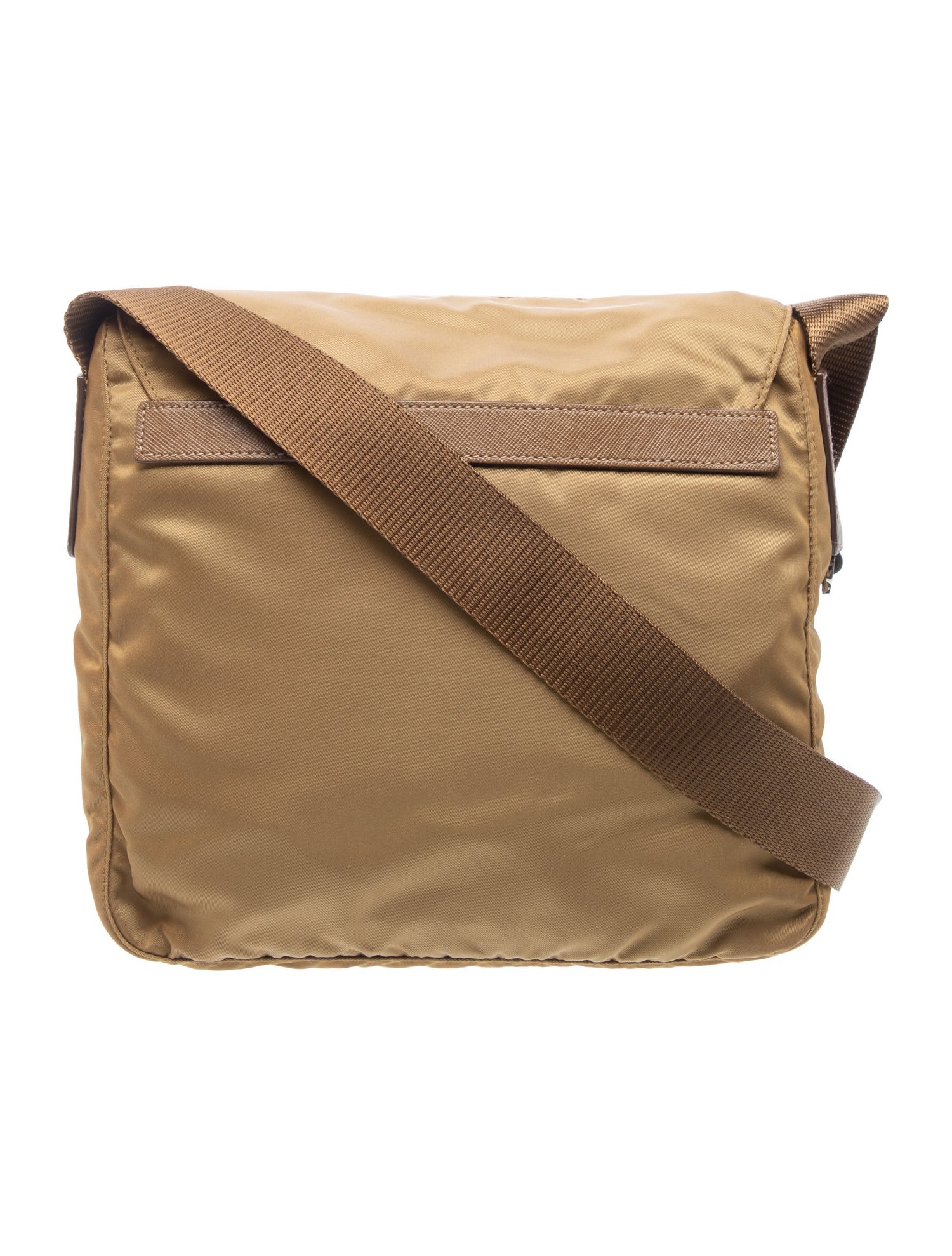 Prada Tessuto Nylon Messenger Bag - Brown Crossbody Bags, Handbags