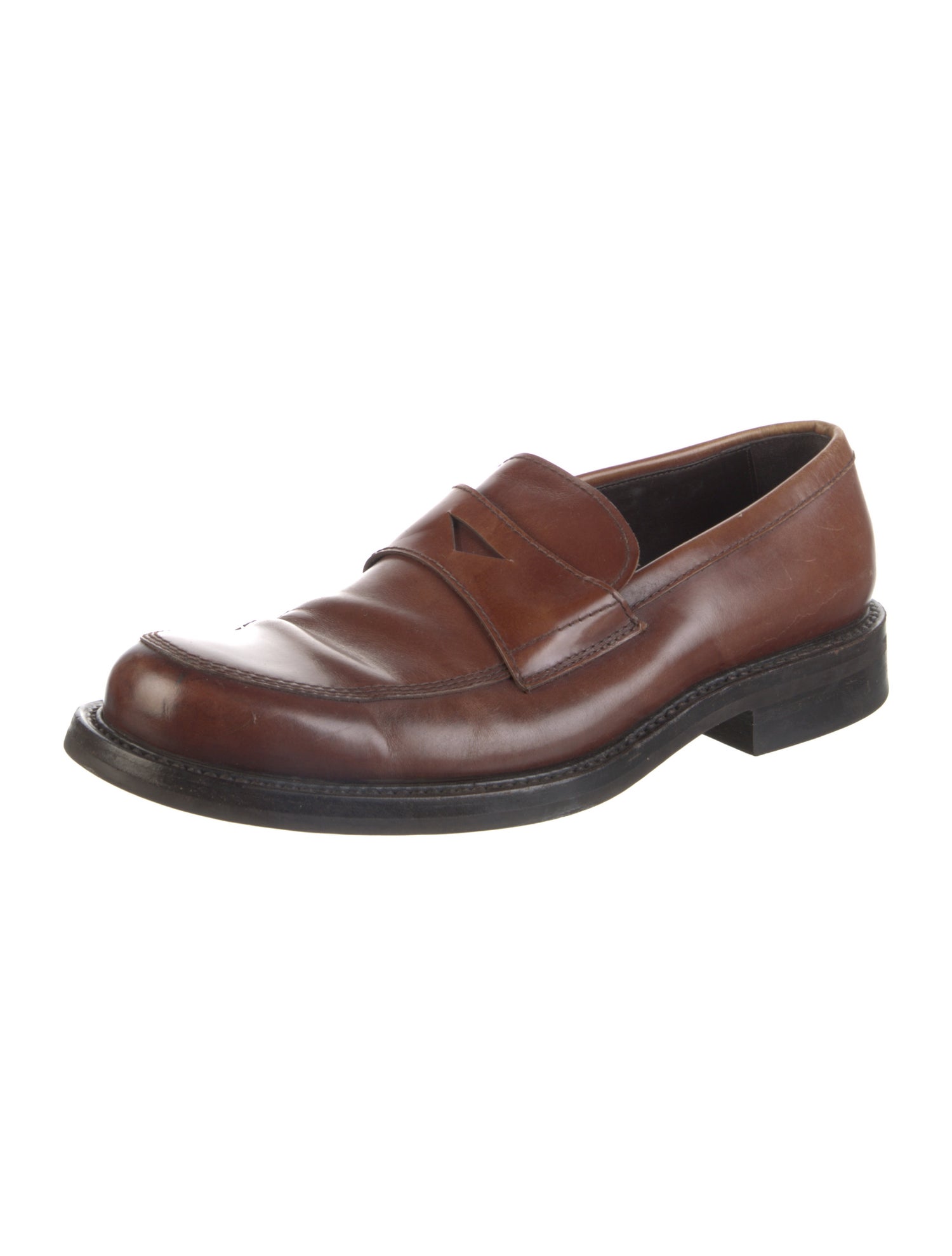 Prada Leather Dress Loafers