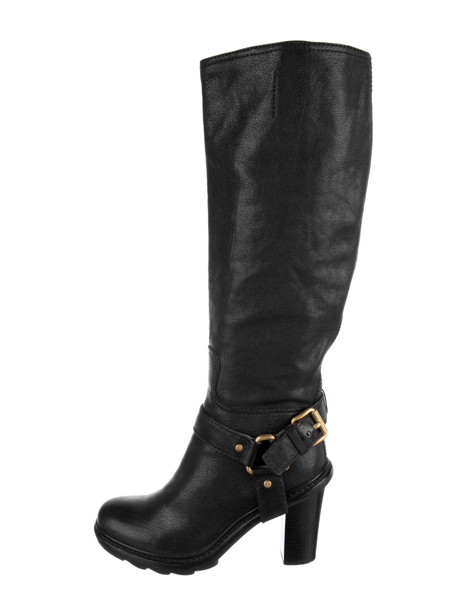 Prada Leather Riding Boots
