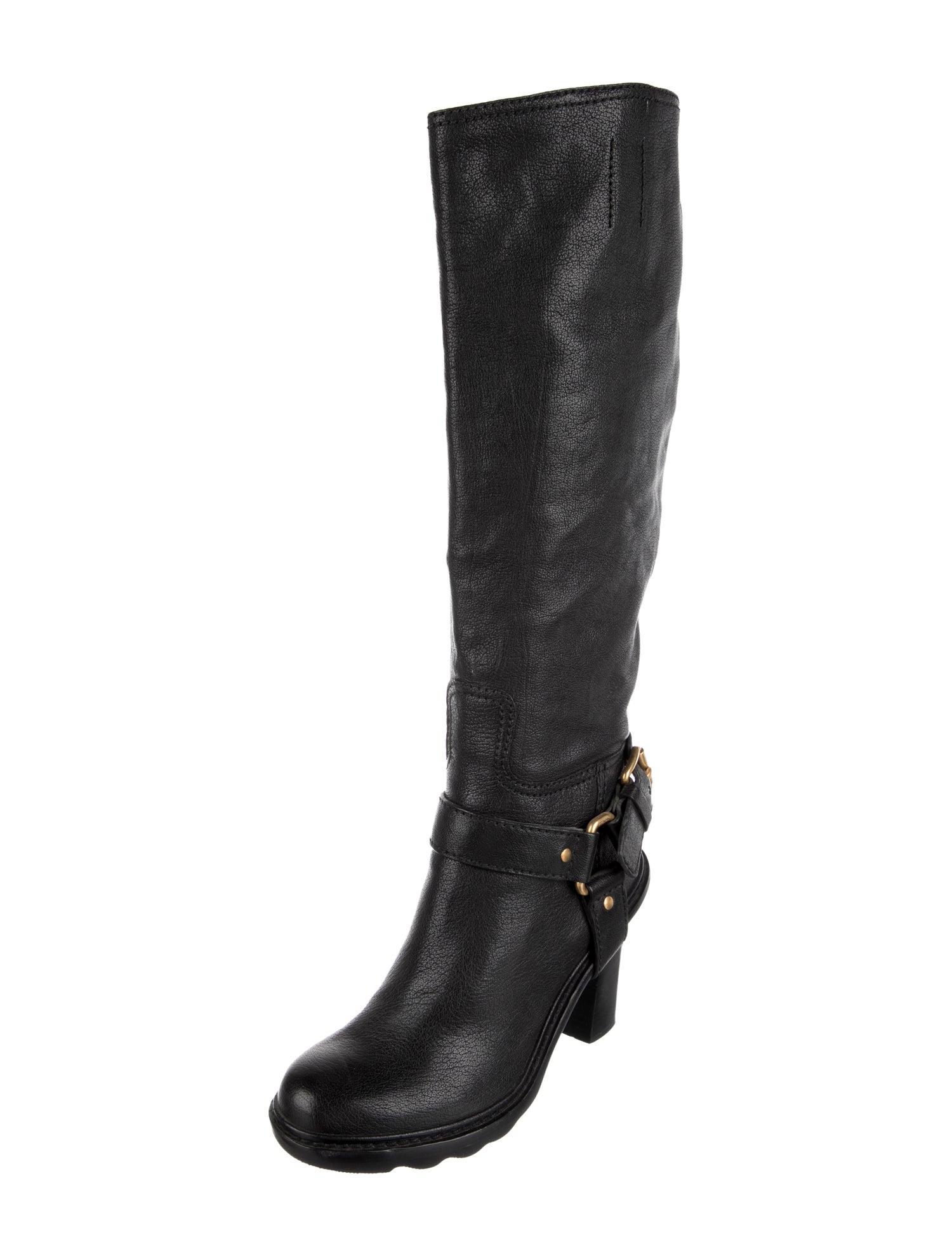 Prada Leather Riding Boots