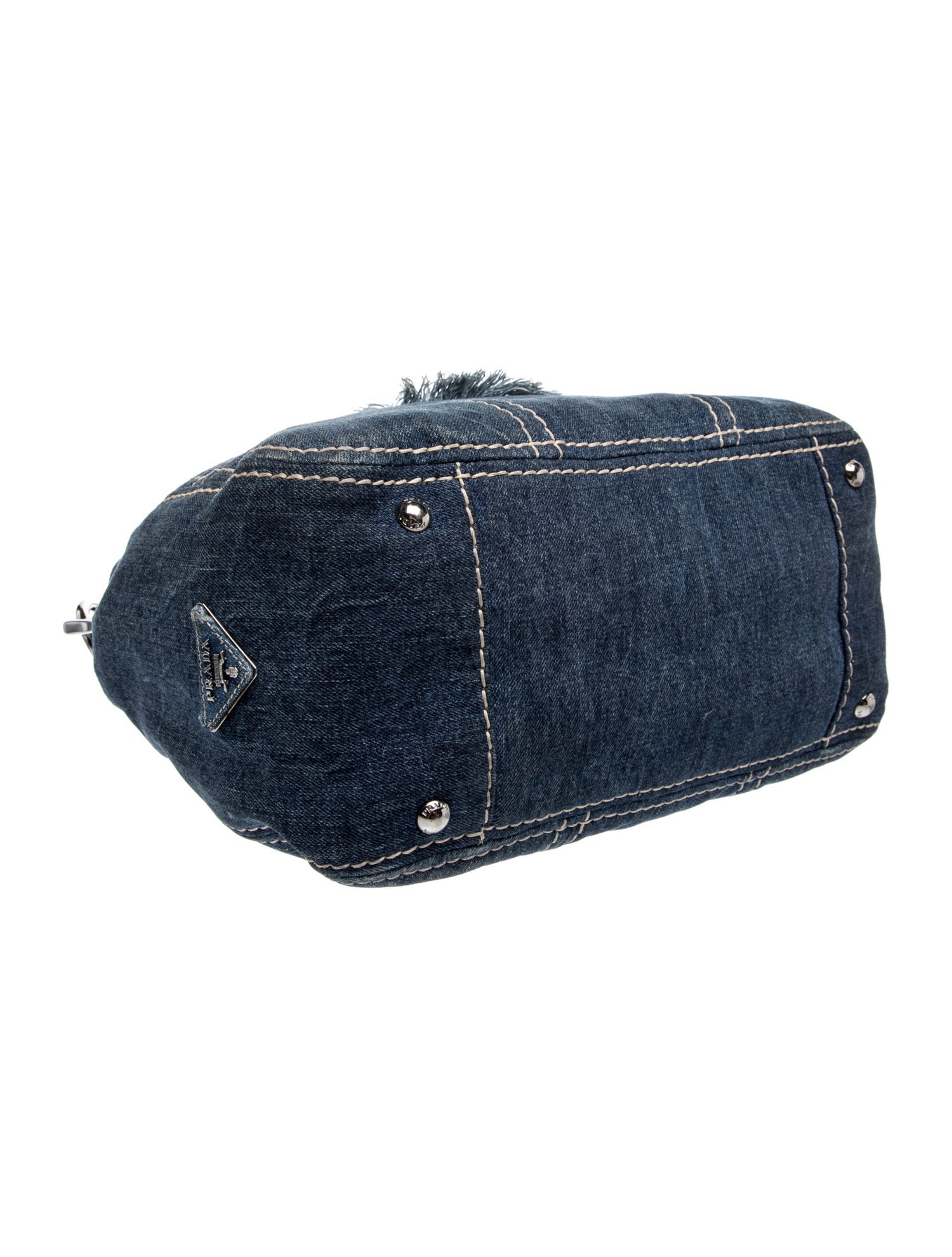 Prada Denim Shoulder Bag - Blue Shoulder Bags, Handbags