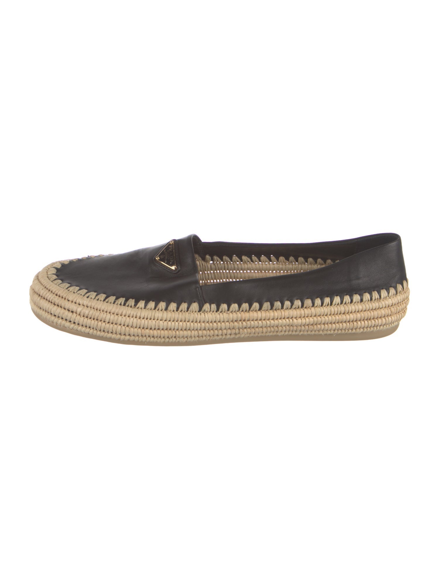 Prada Leather Espadrilles