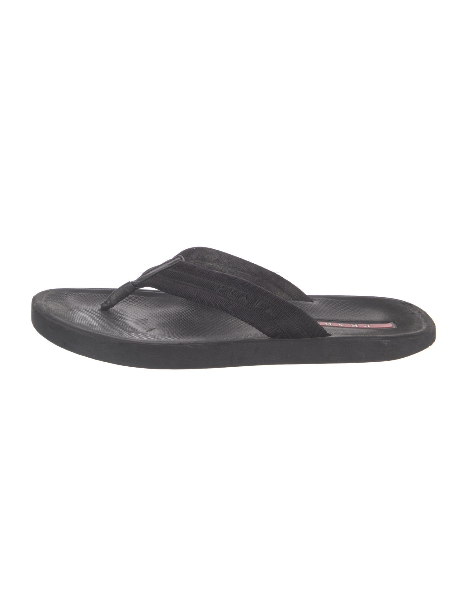 Prada Rubber Flip Flops