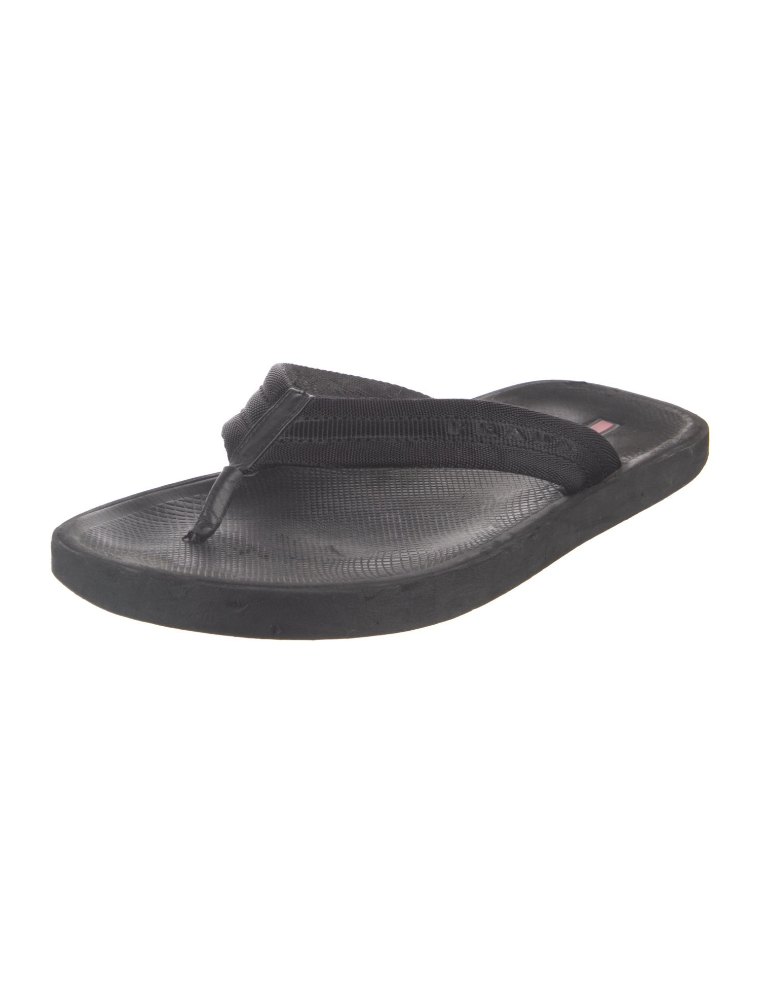 Prada Rubber Flip Flops