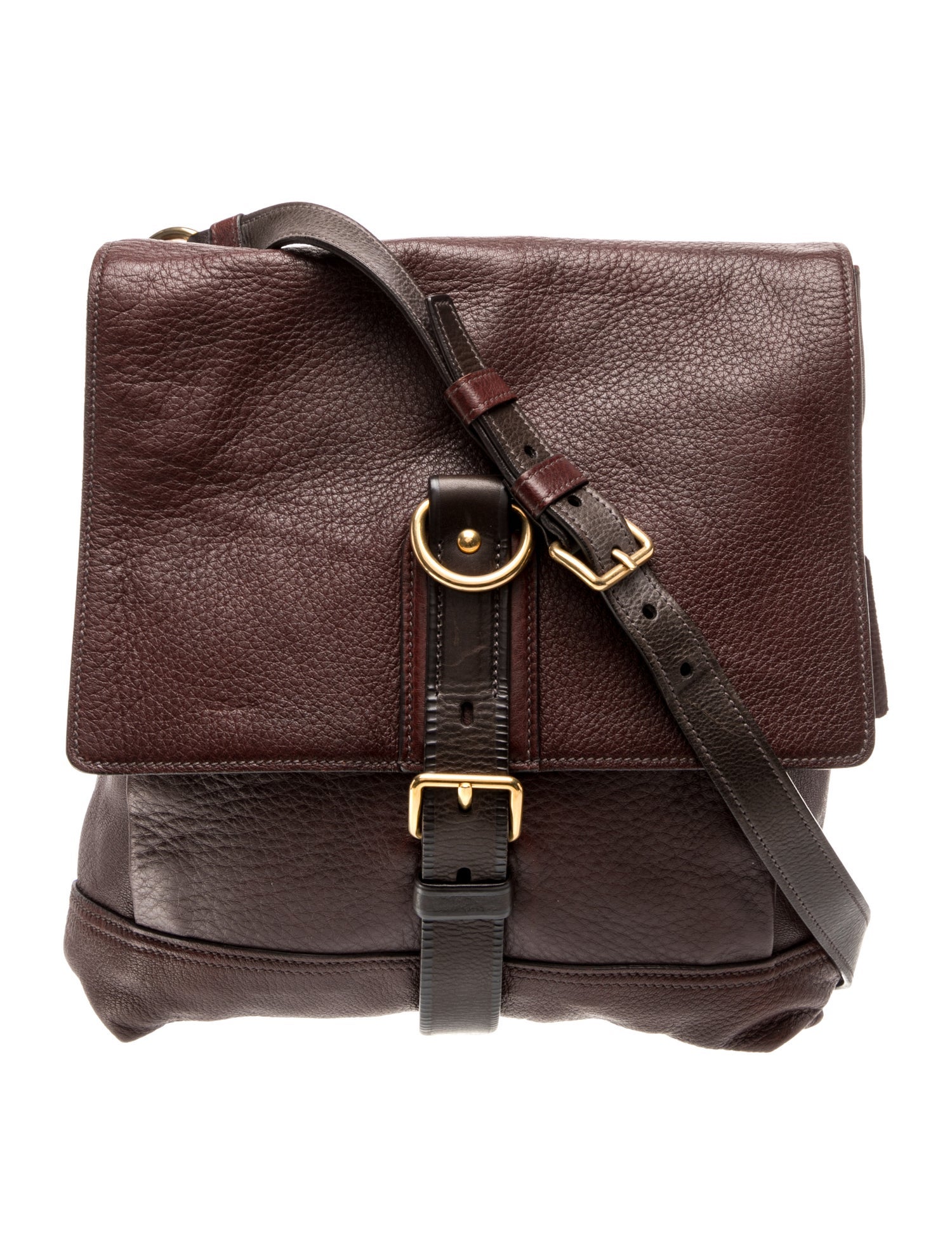 Prada Cervo Leather Messenger Bag