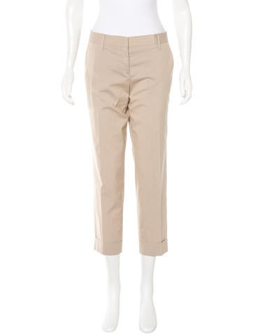 Prada Striped Cropped Pants