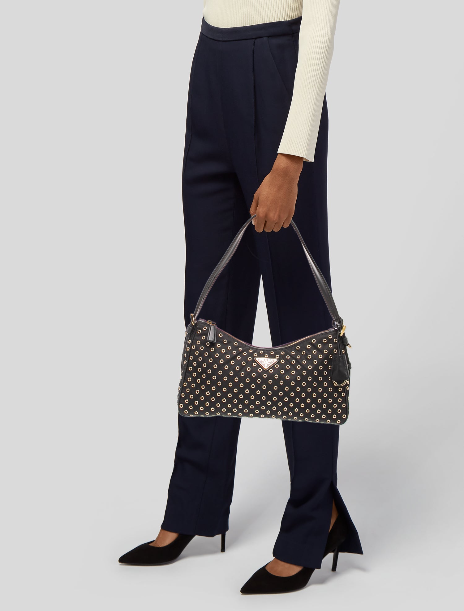 Prada 2021 Padded Nappa Signaux Bag - Blue Shoulder Bags, Handbags