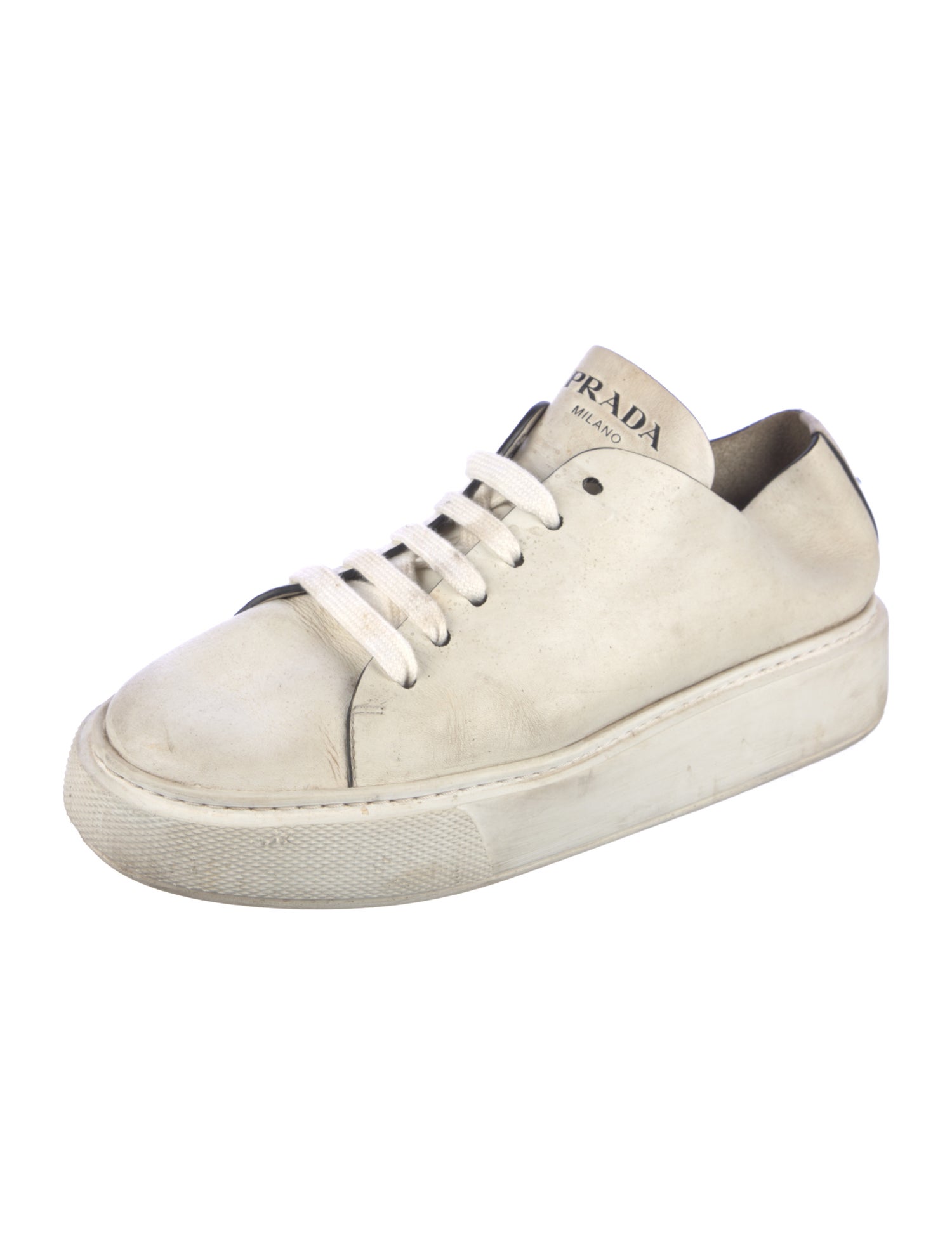 Prada Nylon Studded Accents Sneakers - Black Sneakers, Shoes