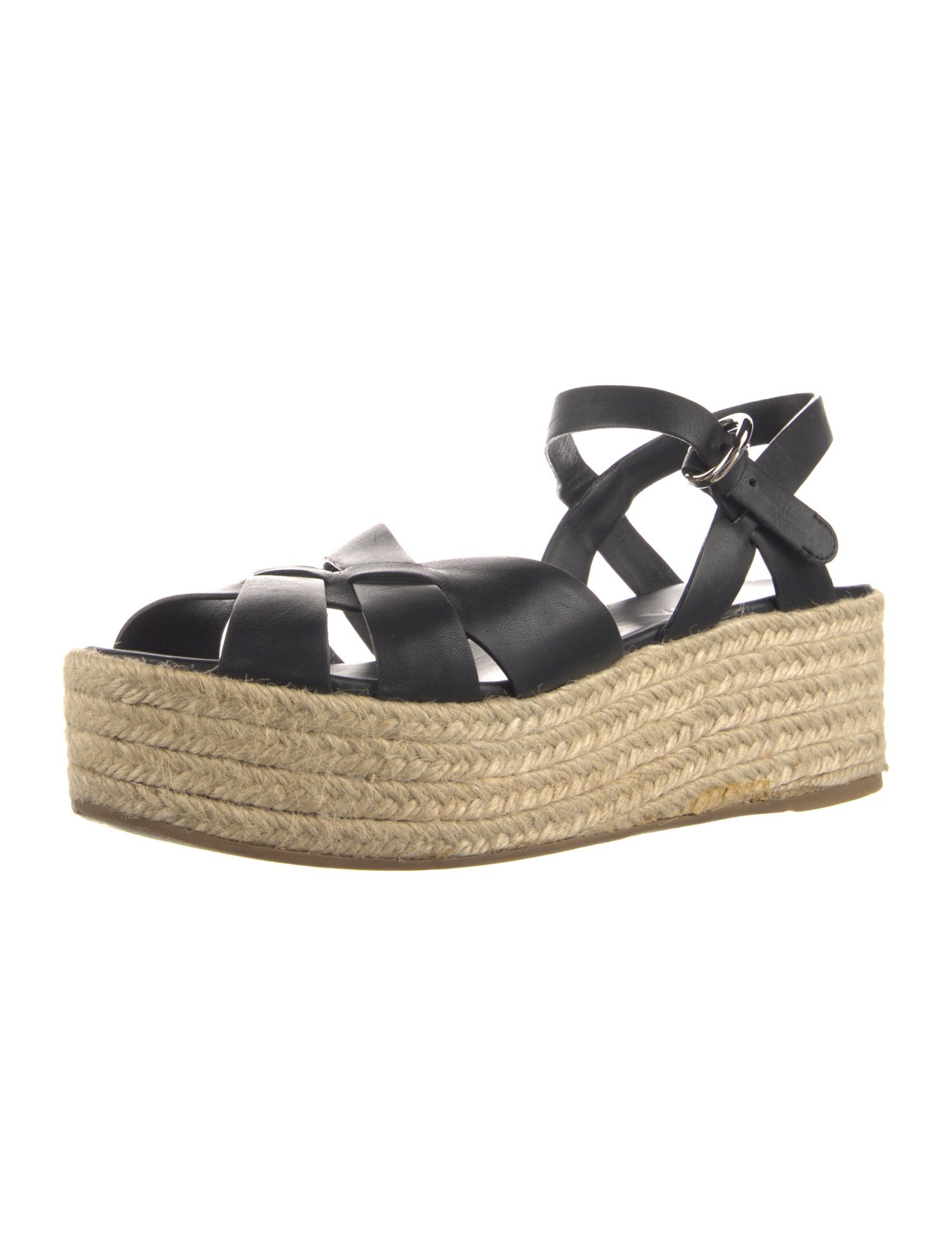 Prada Leather Espadrilles